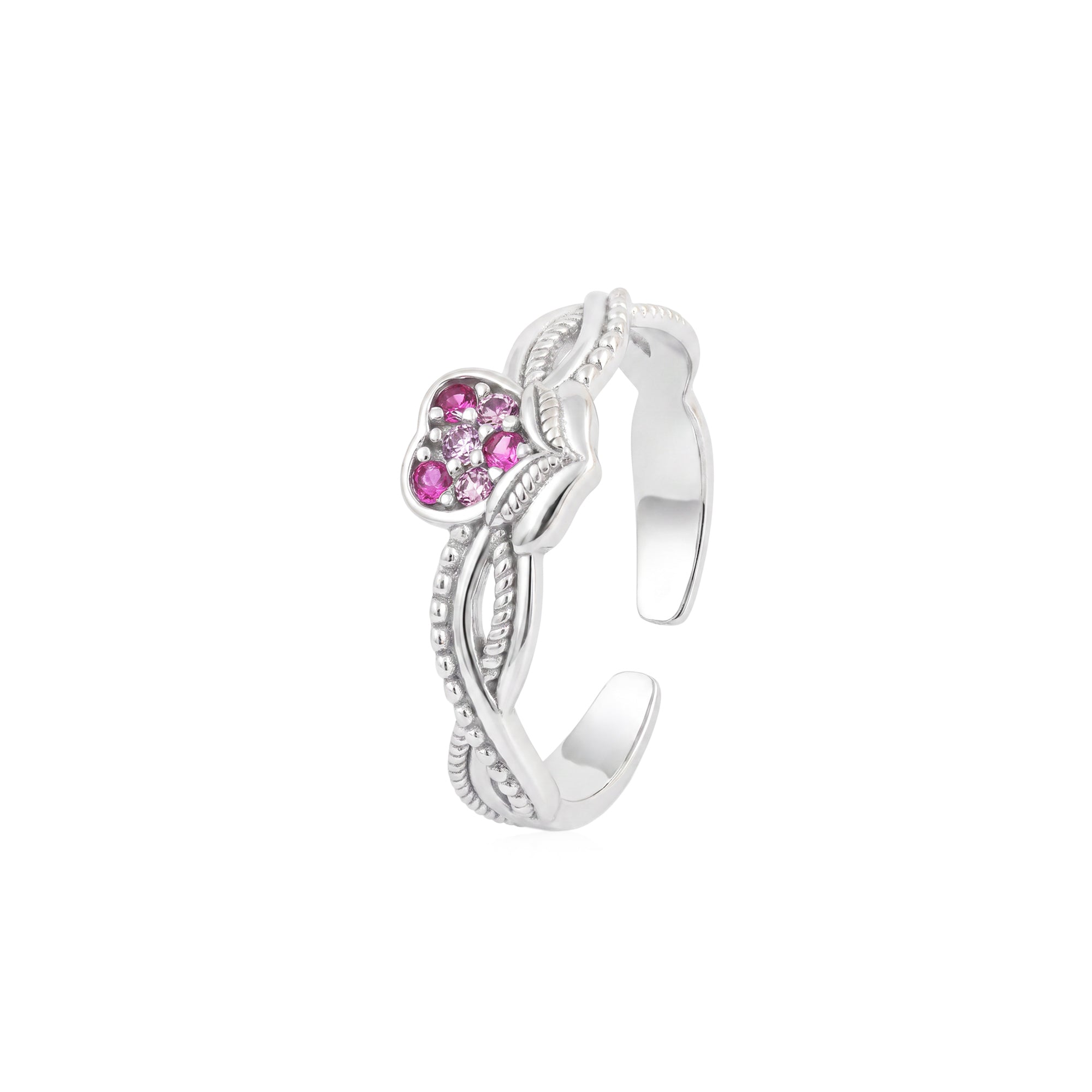 Twisted Heart Toe Ring