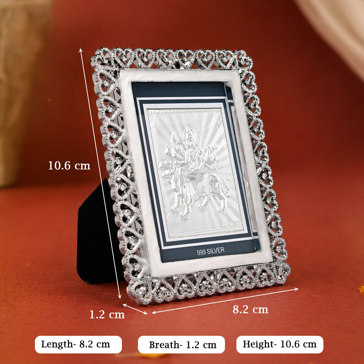 999 Silver Maa Durga Frame