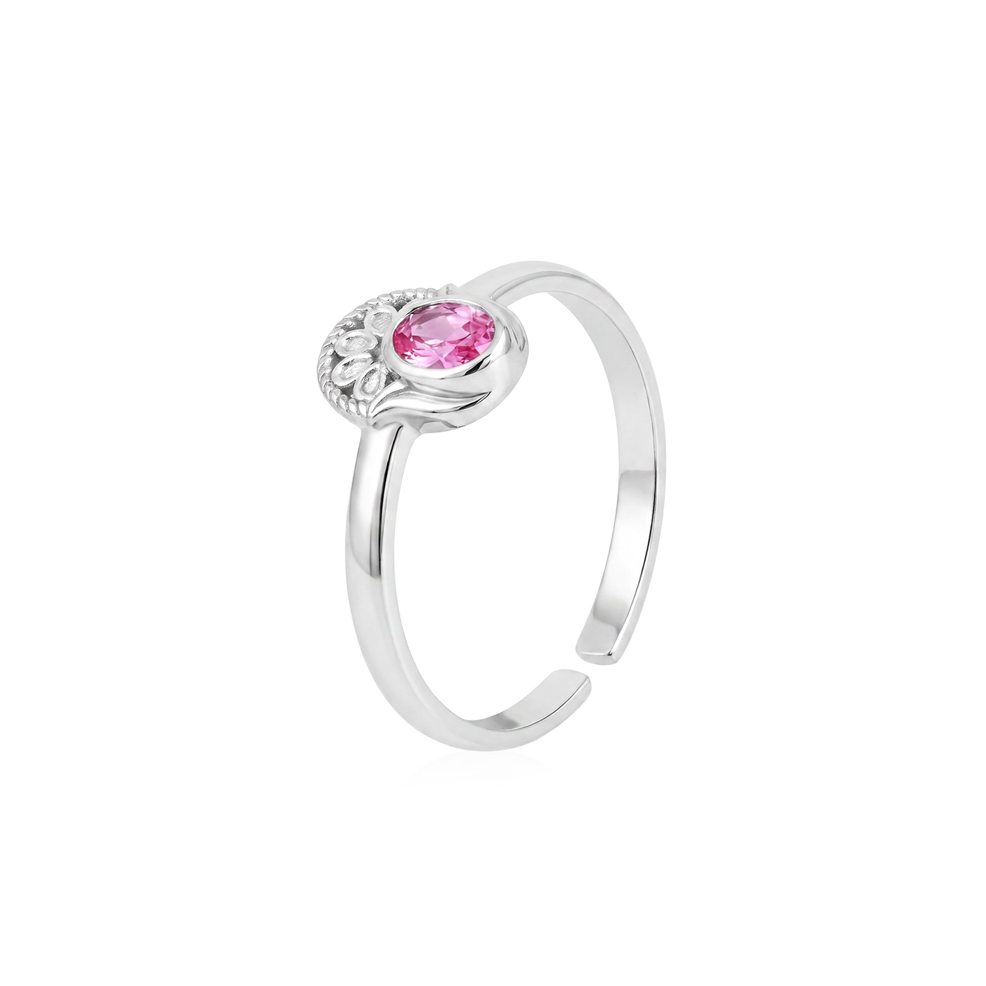Ruby Floral Crown Toe Ring