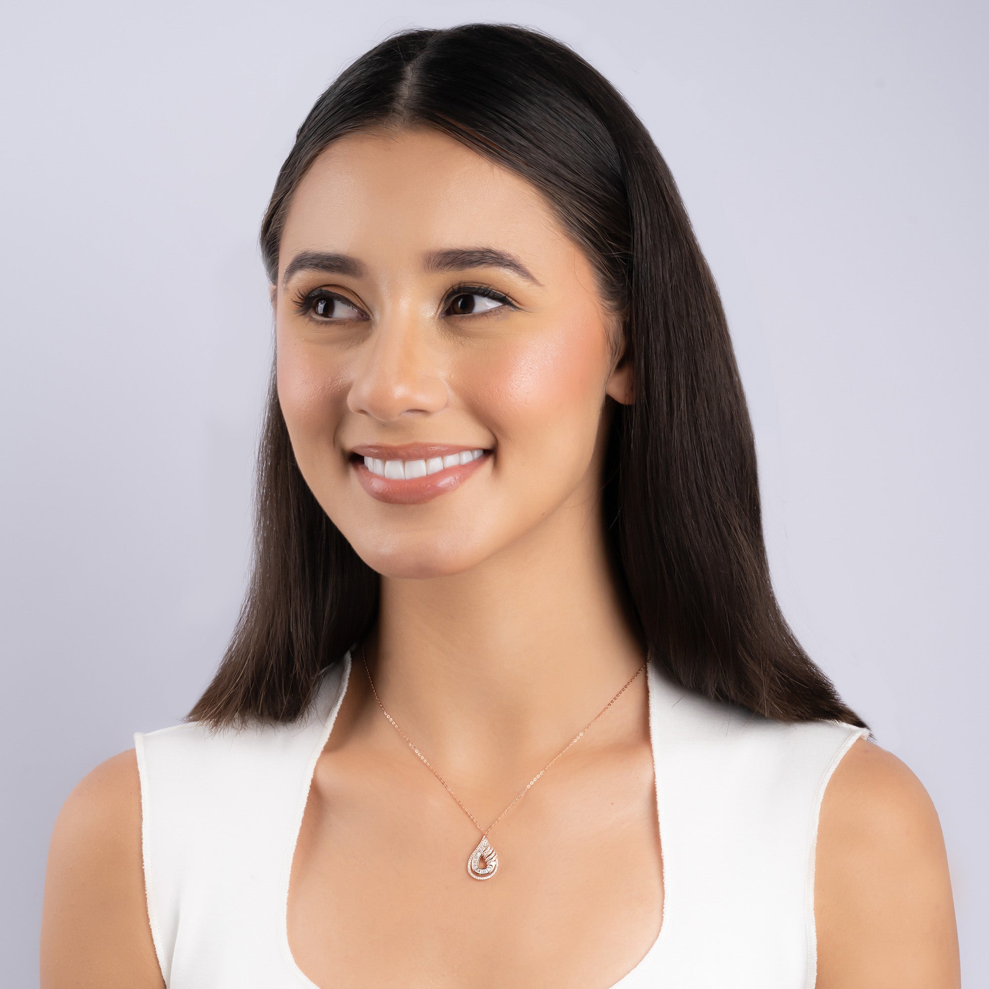 Teardrop Pendant Necklace – Touch925