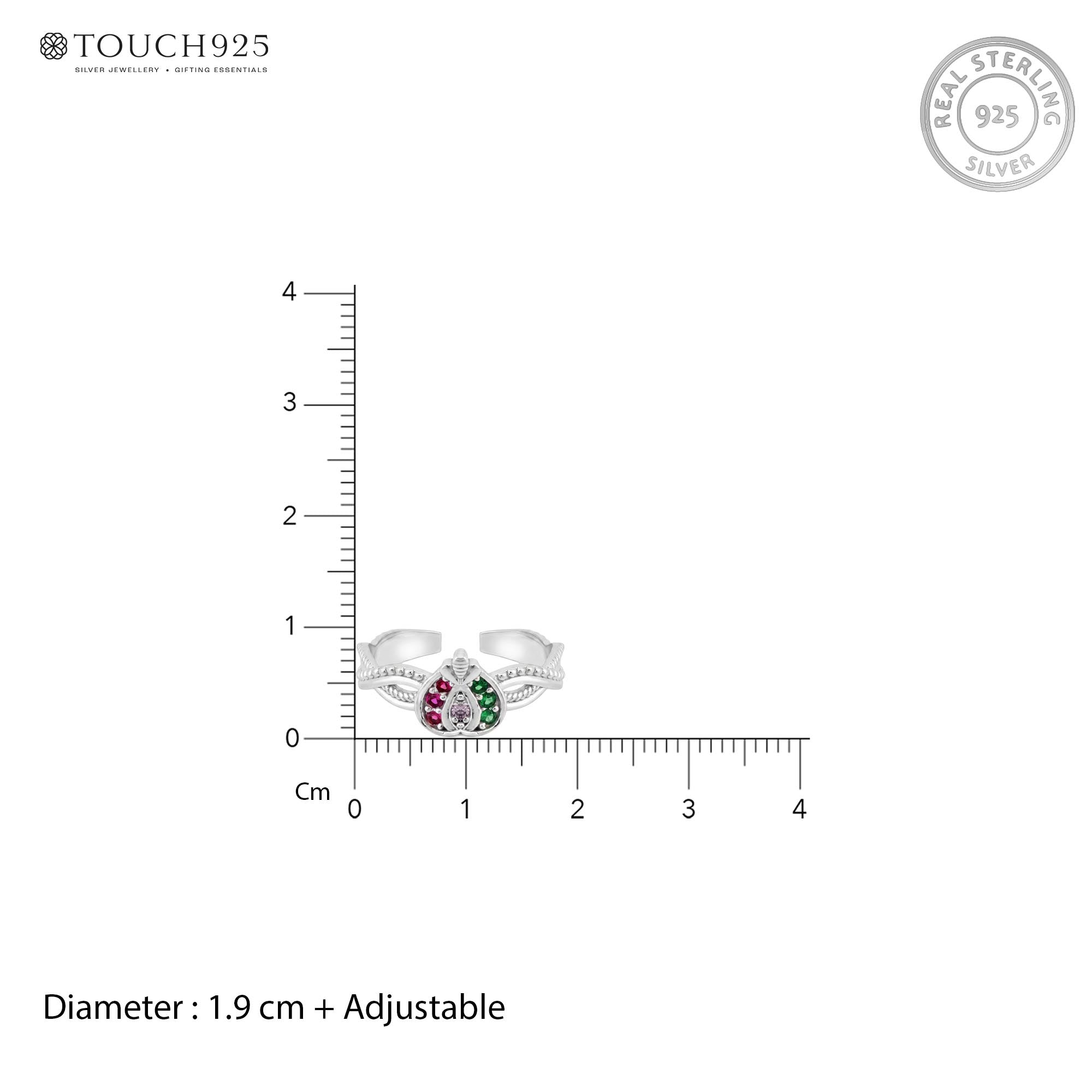 Paisley Twist Toe Ring