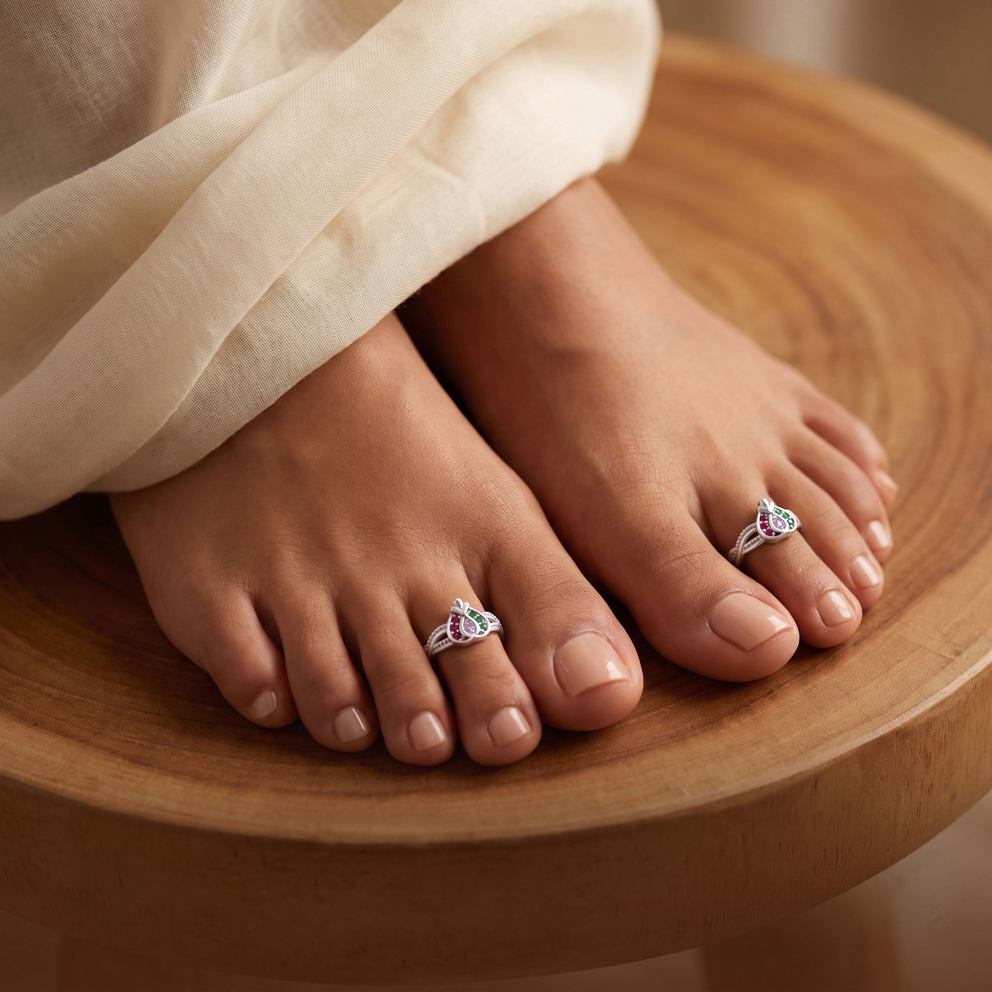 Paisley Twist Toe Ring