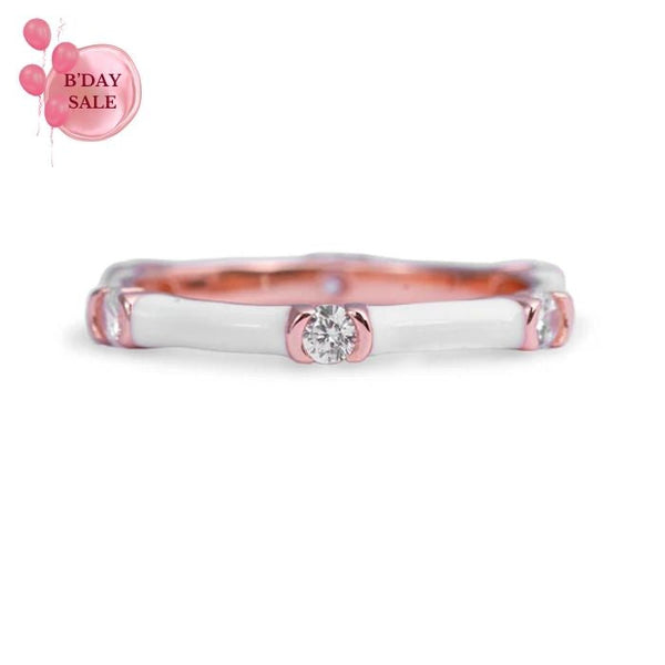 Celestial Luminescence Rose Gold Ring - Touch925