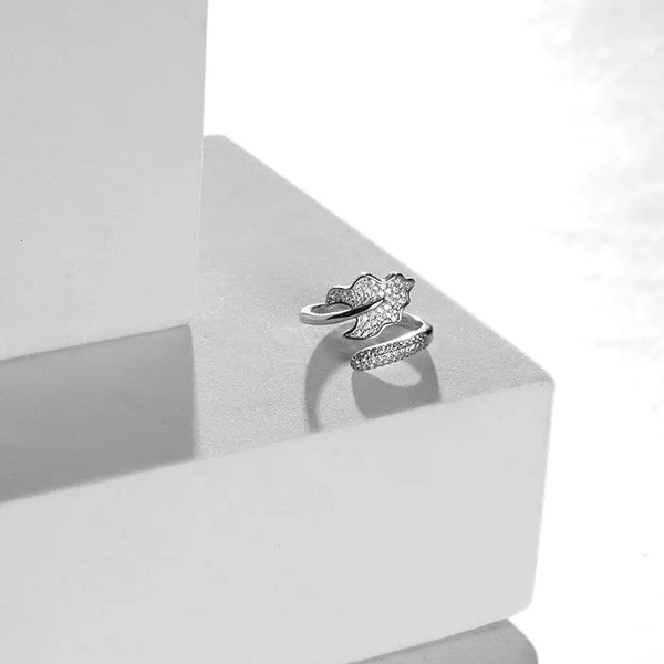 Leaf Serenity Silver Ring - Touch925