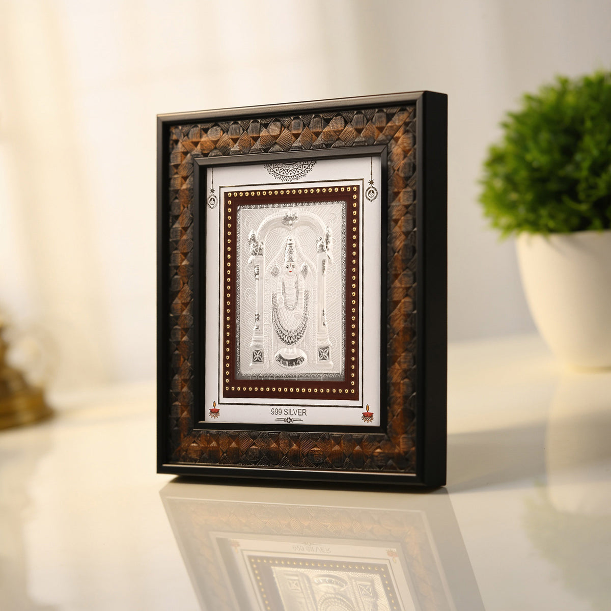 999 Silver Tirupati Balaji Frame
