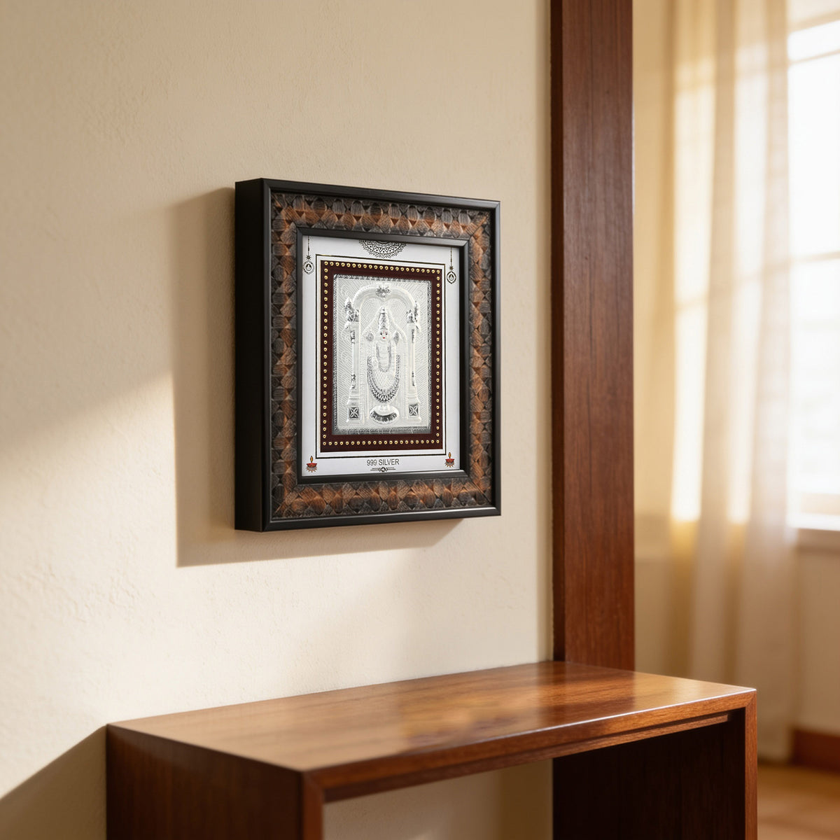 999 Silver Tirupati Balaji Frame