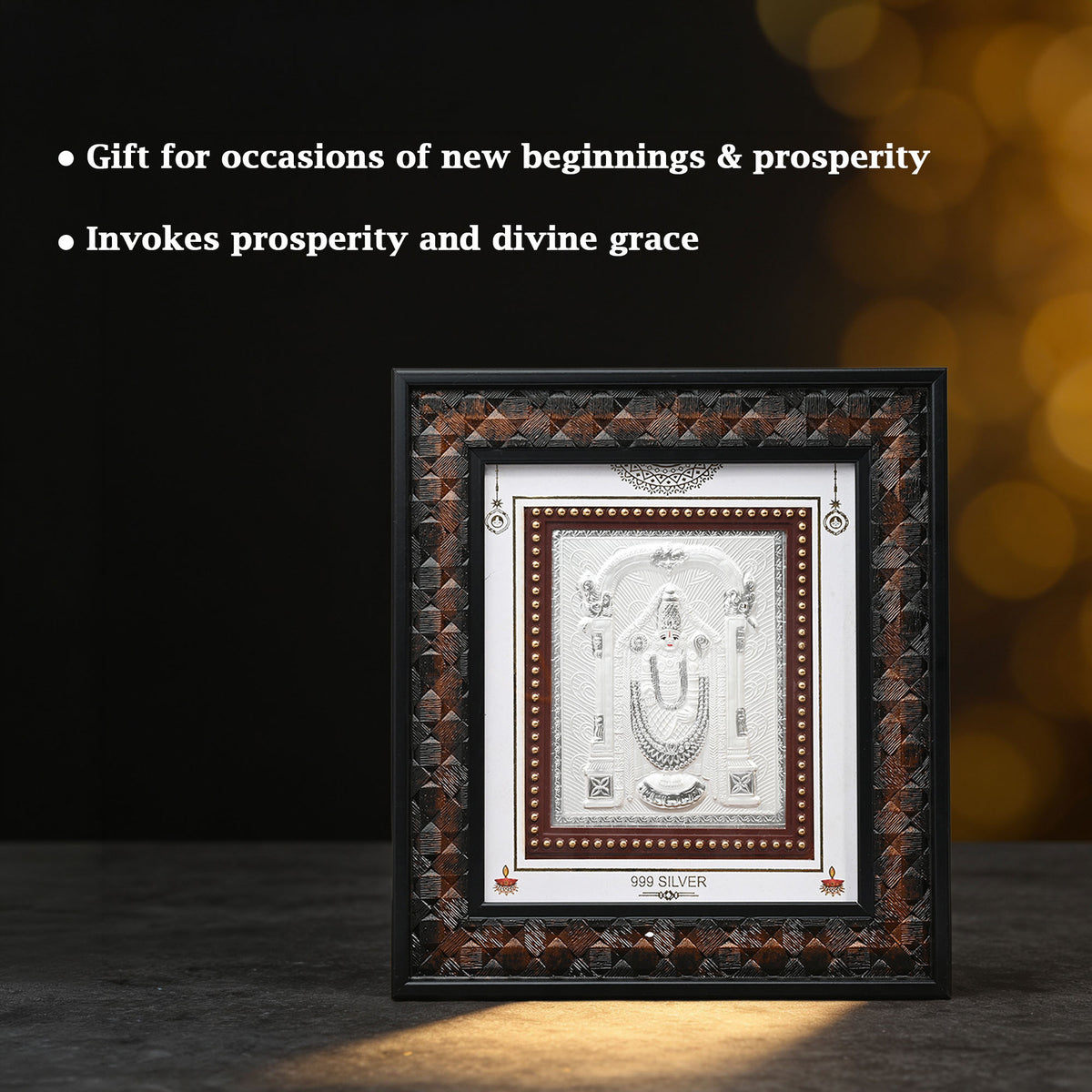999 Silver Tirupati Balaji Frame