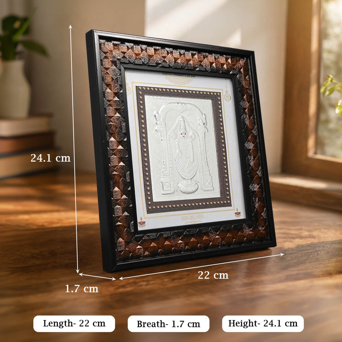 999 Silver Tirupati Balaji Frame