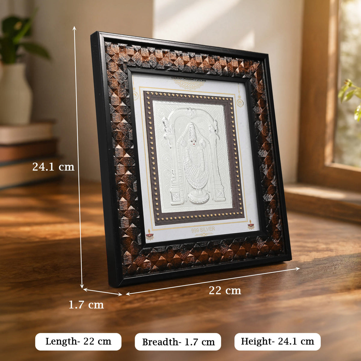 999 Silver Tirupati Balaji Frame