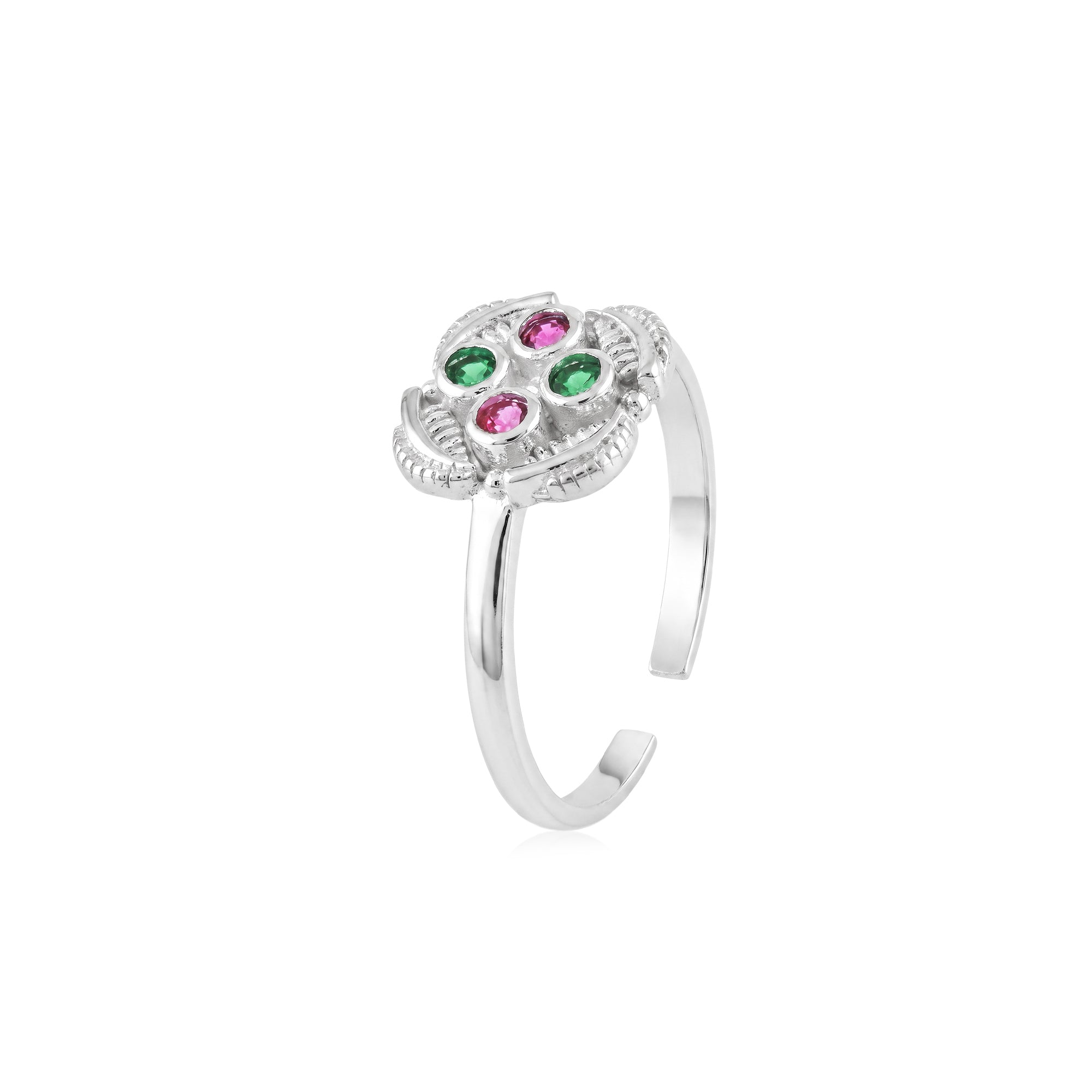Quad Motif Toe Ring