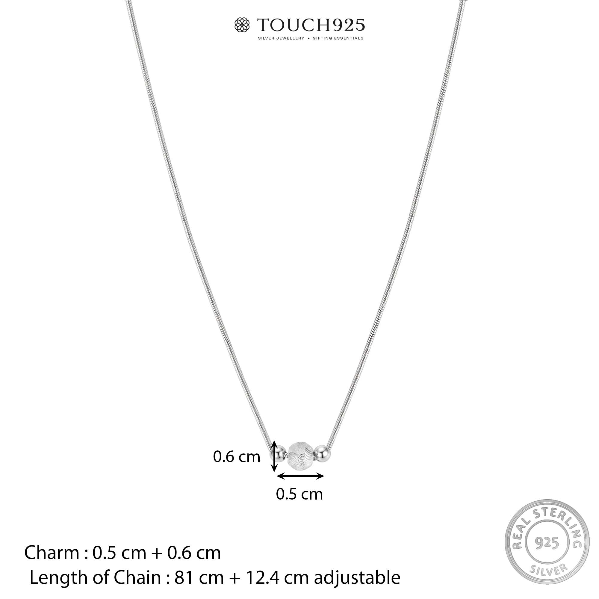Frosted Orbit Waist Chain