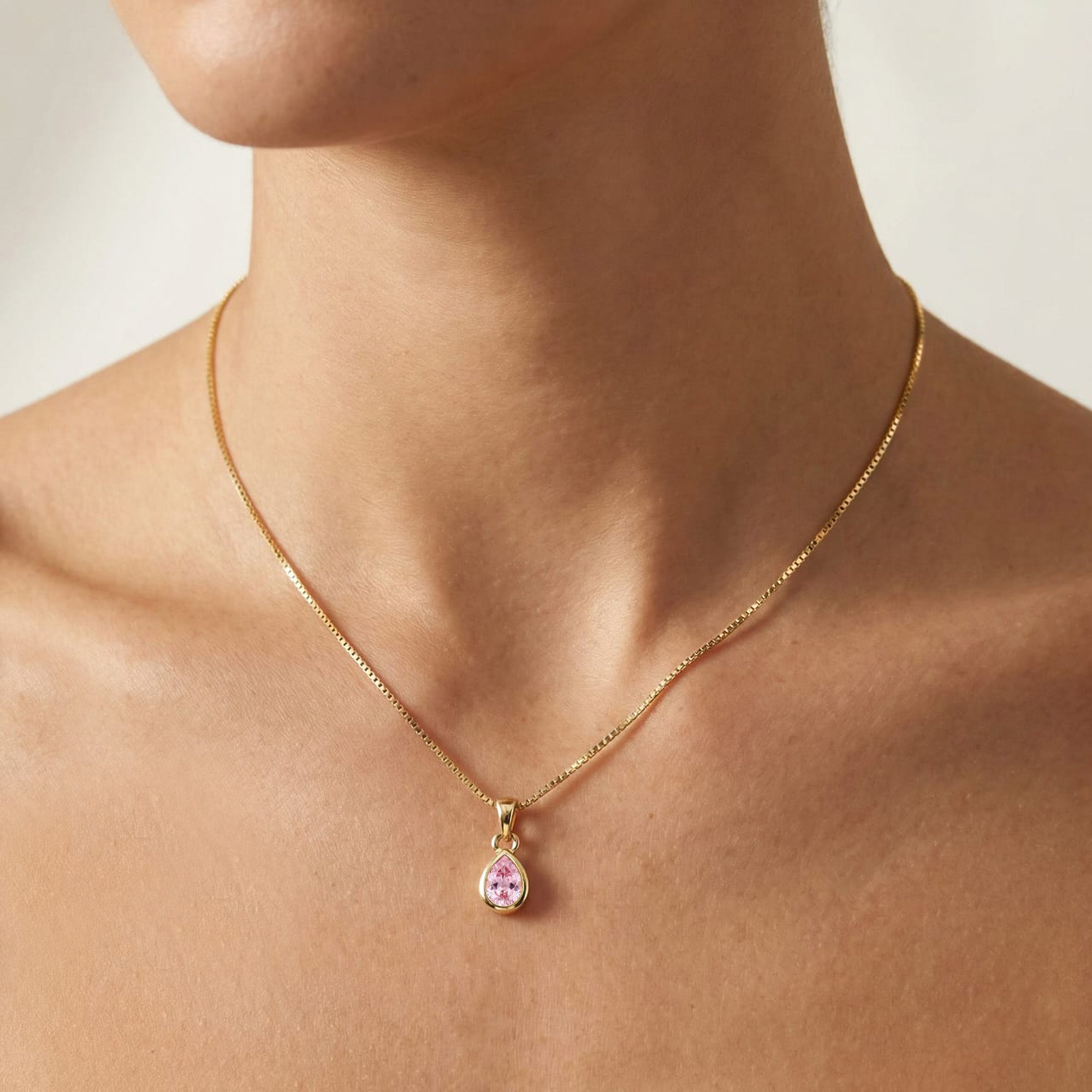 October Birthstone Silver Pendant