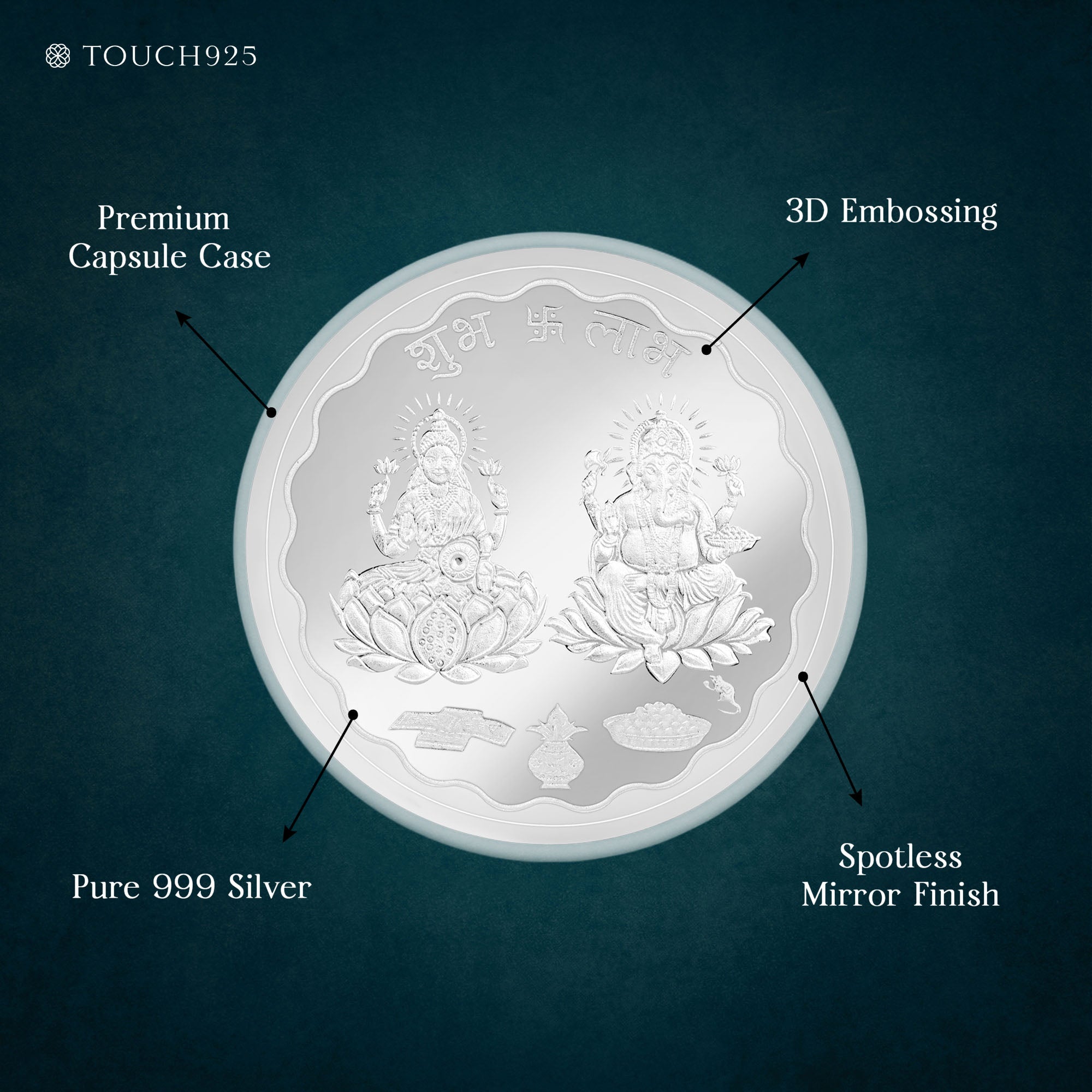 999 Silver 20g Ganesh and Laxmi Coin