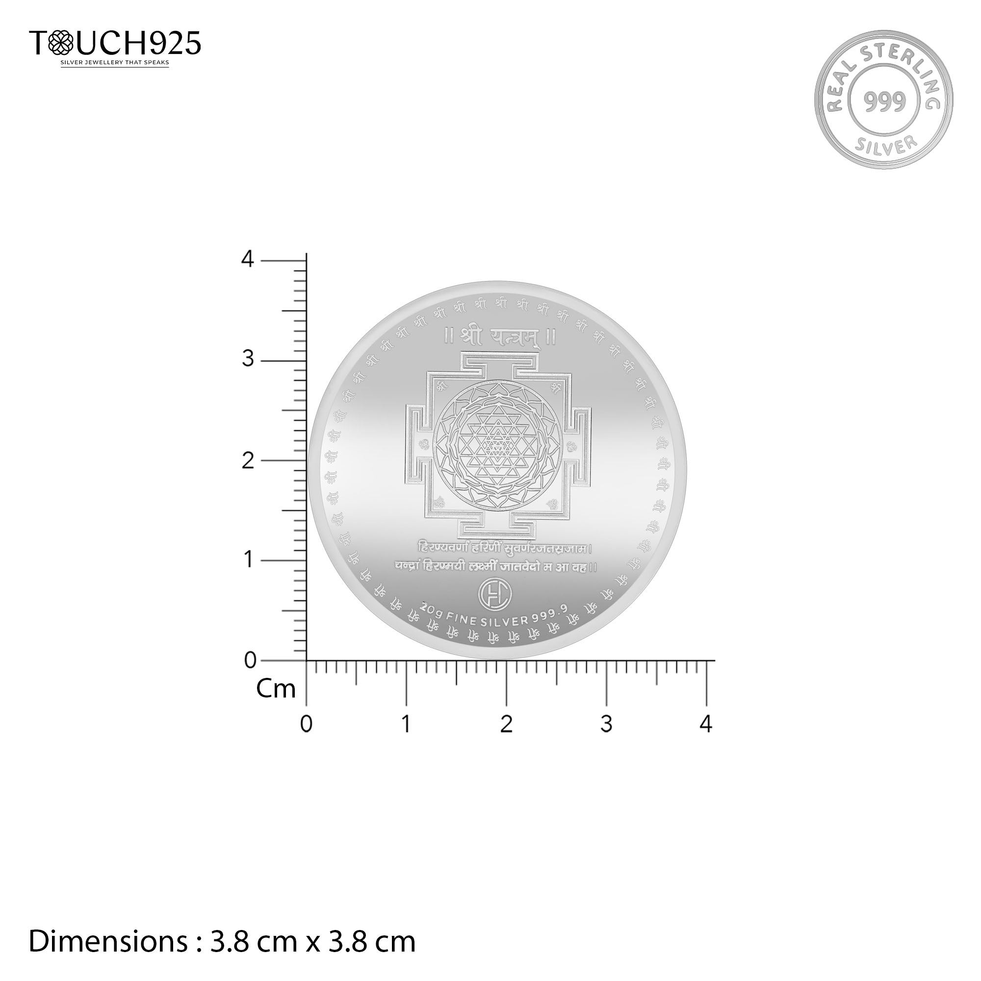 999 Silver Ganesh and Laxmi Coin