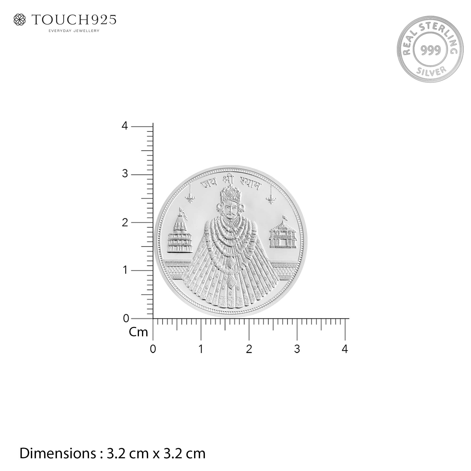 Pure 999 Silver 10g Shyam Baba Coin