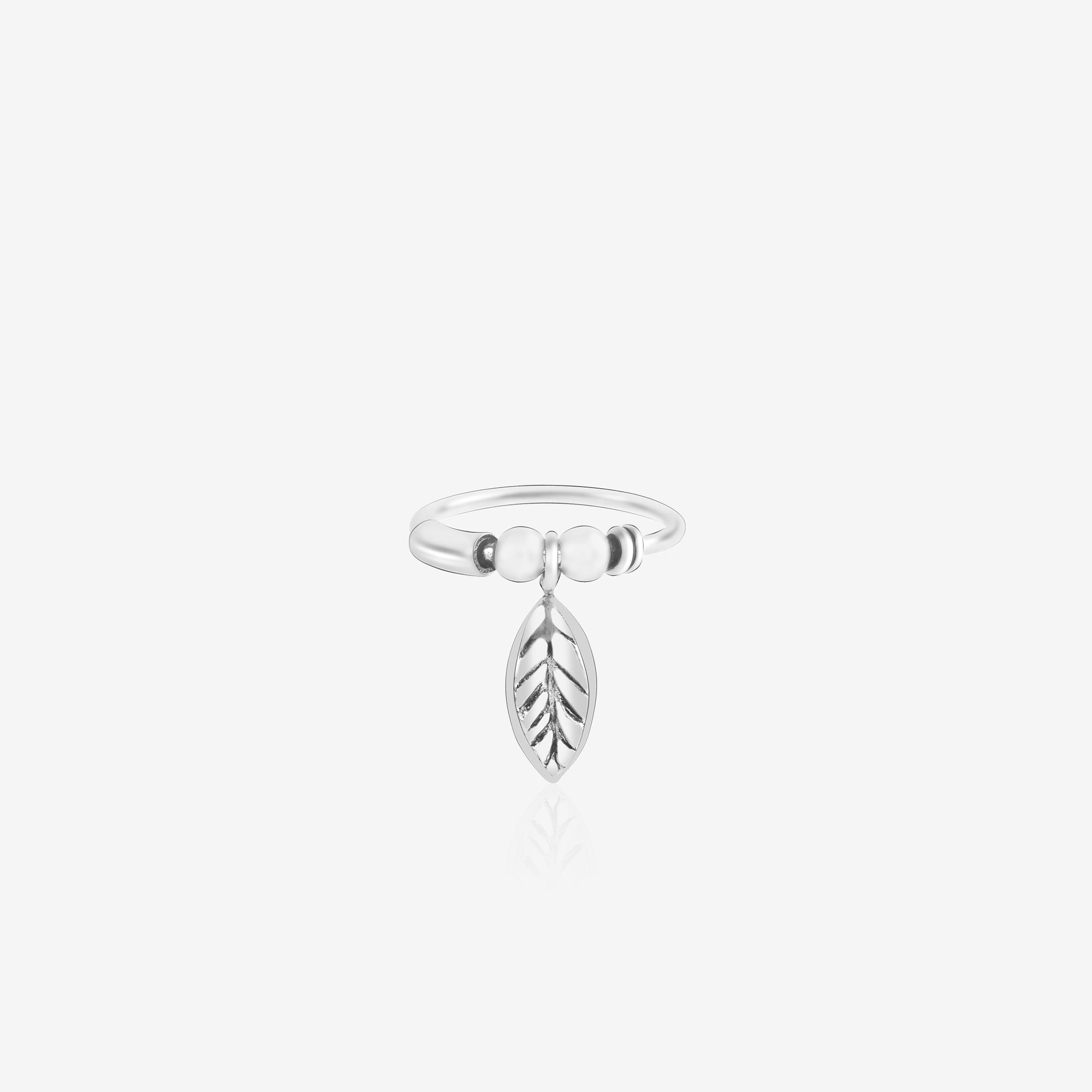 Leaf Hoop Nose Ring