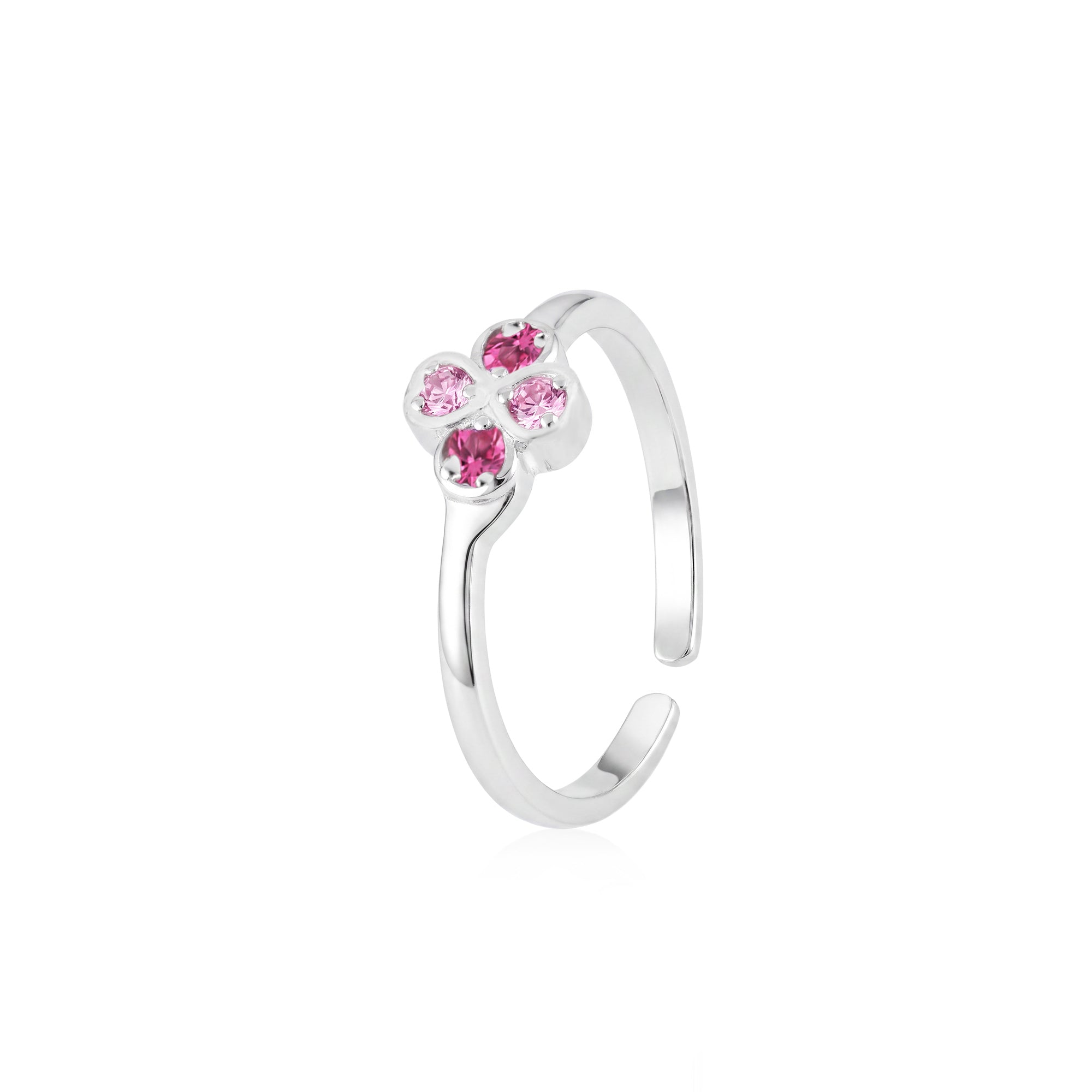 Four-Petal Flower Toe Ring