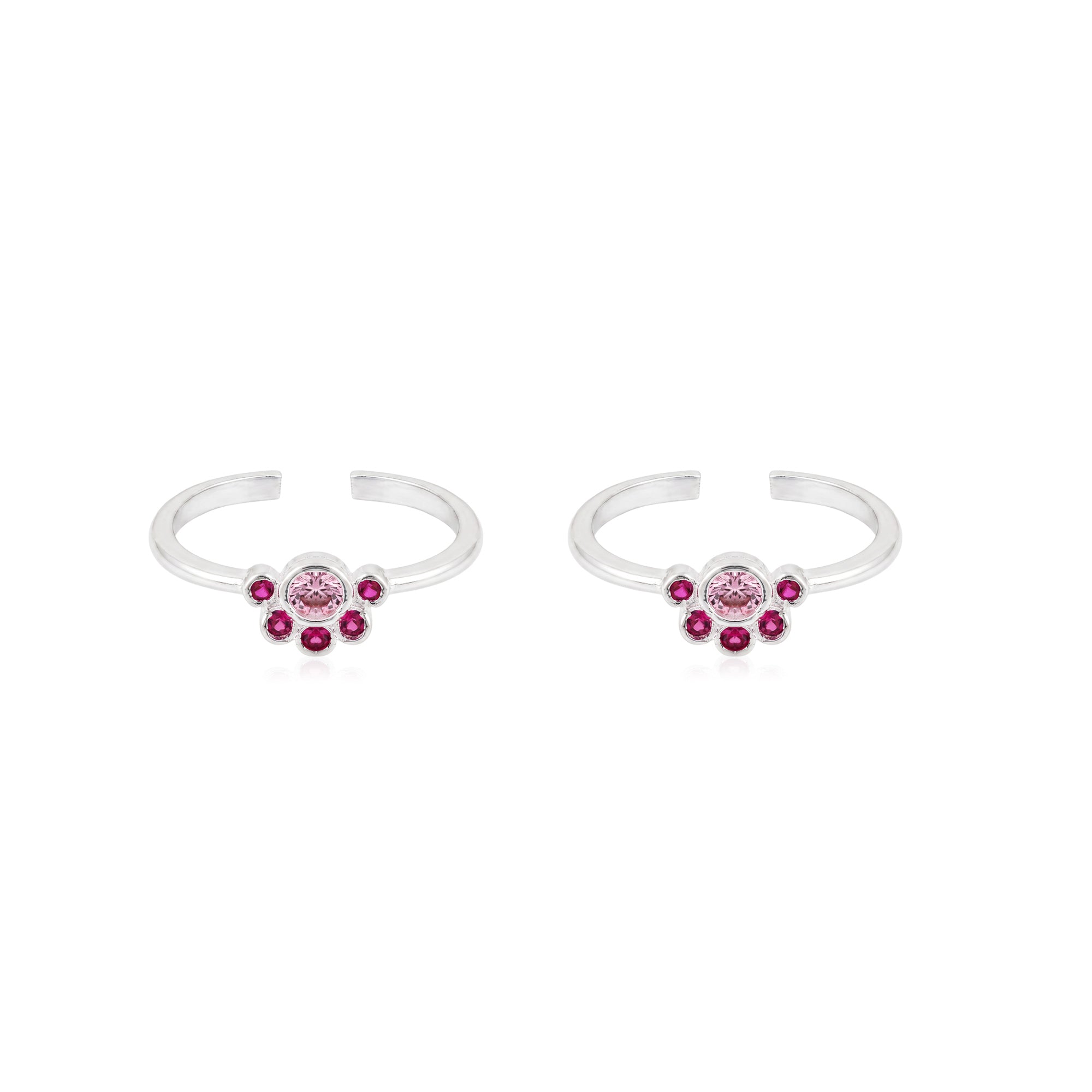 Paw Print Motif Toe Ring