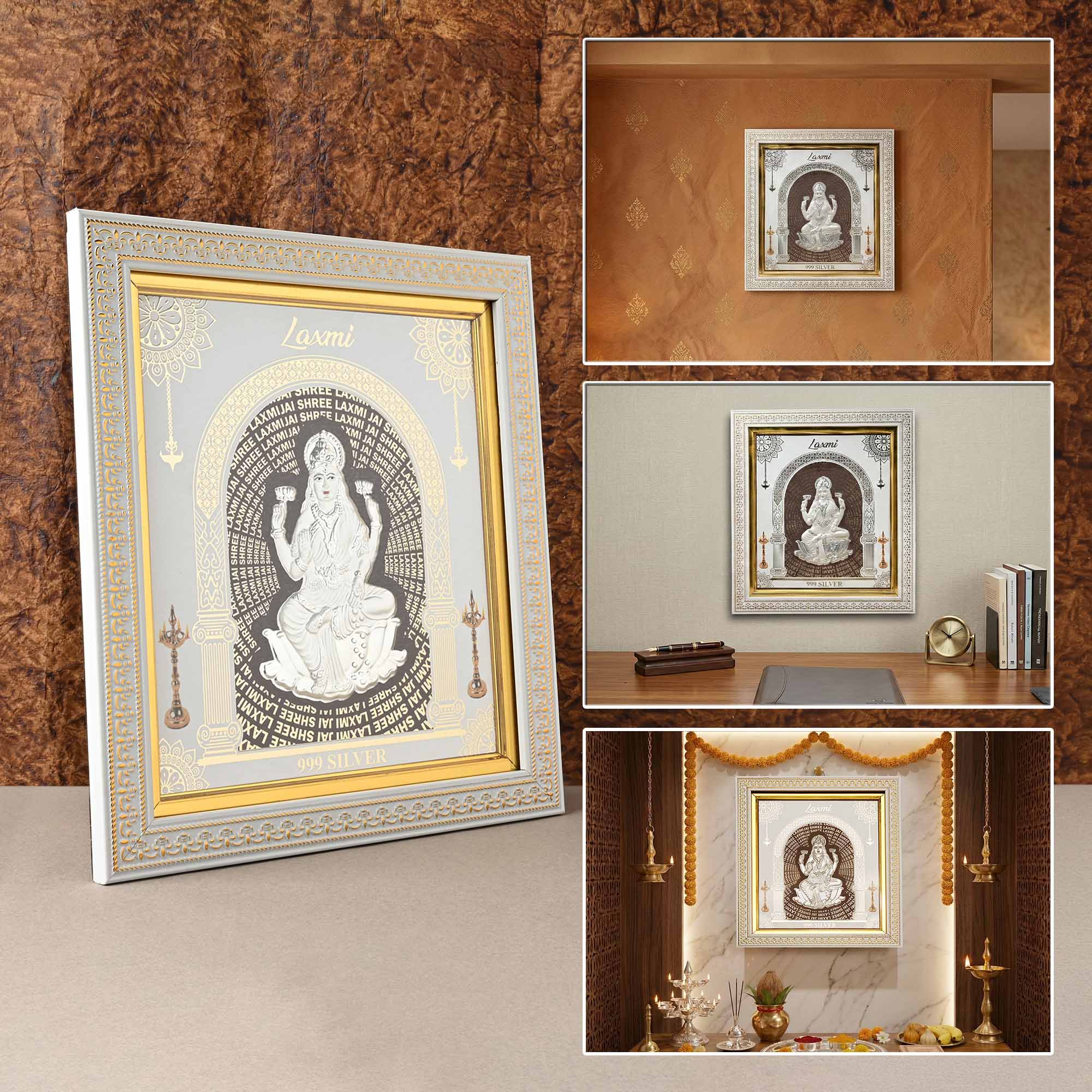 999 Silver Maa Lakshmi Frame