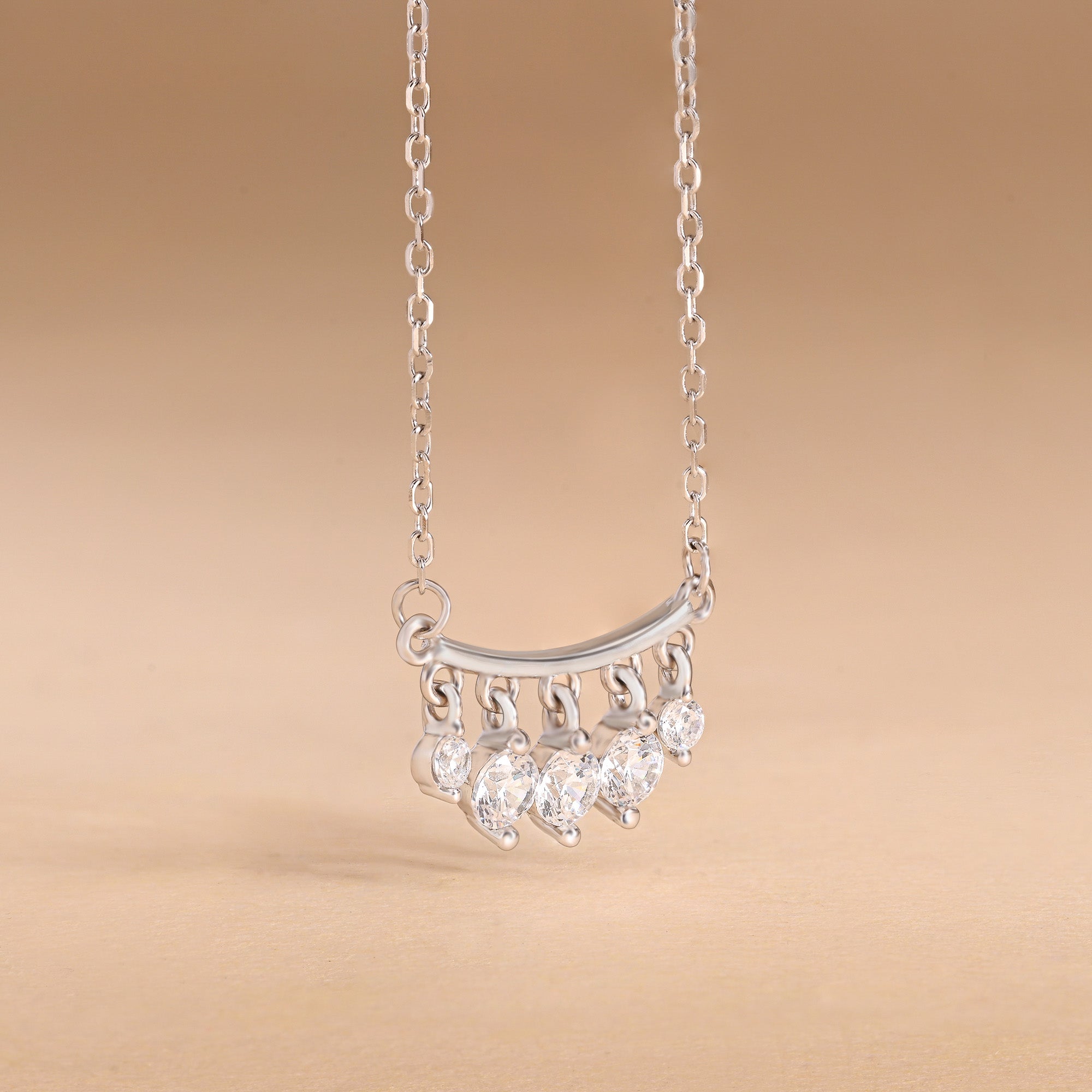 Hanging Stone Bar Necklace