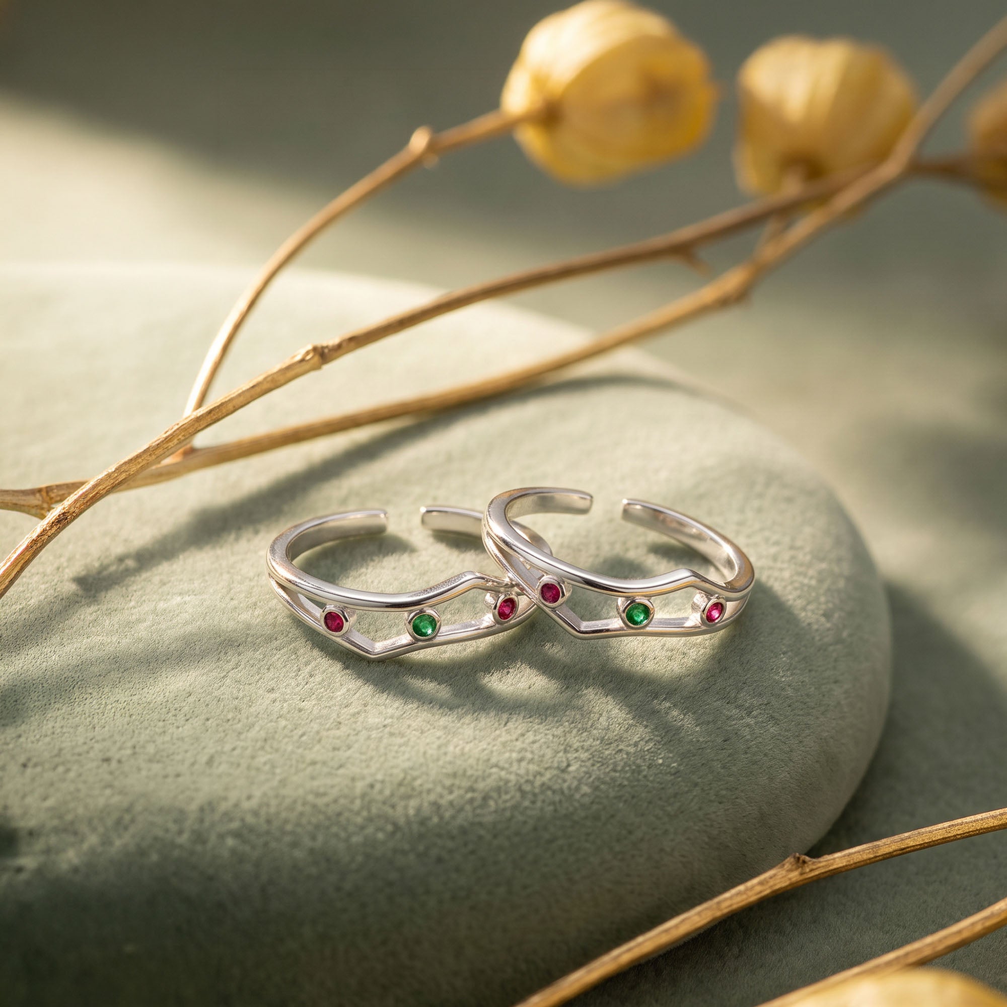 Open Wave Toe Ring