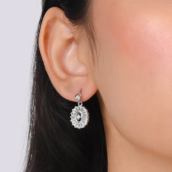 Radiant Oval Beads Earring