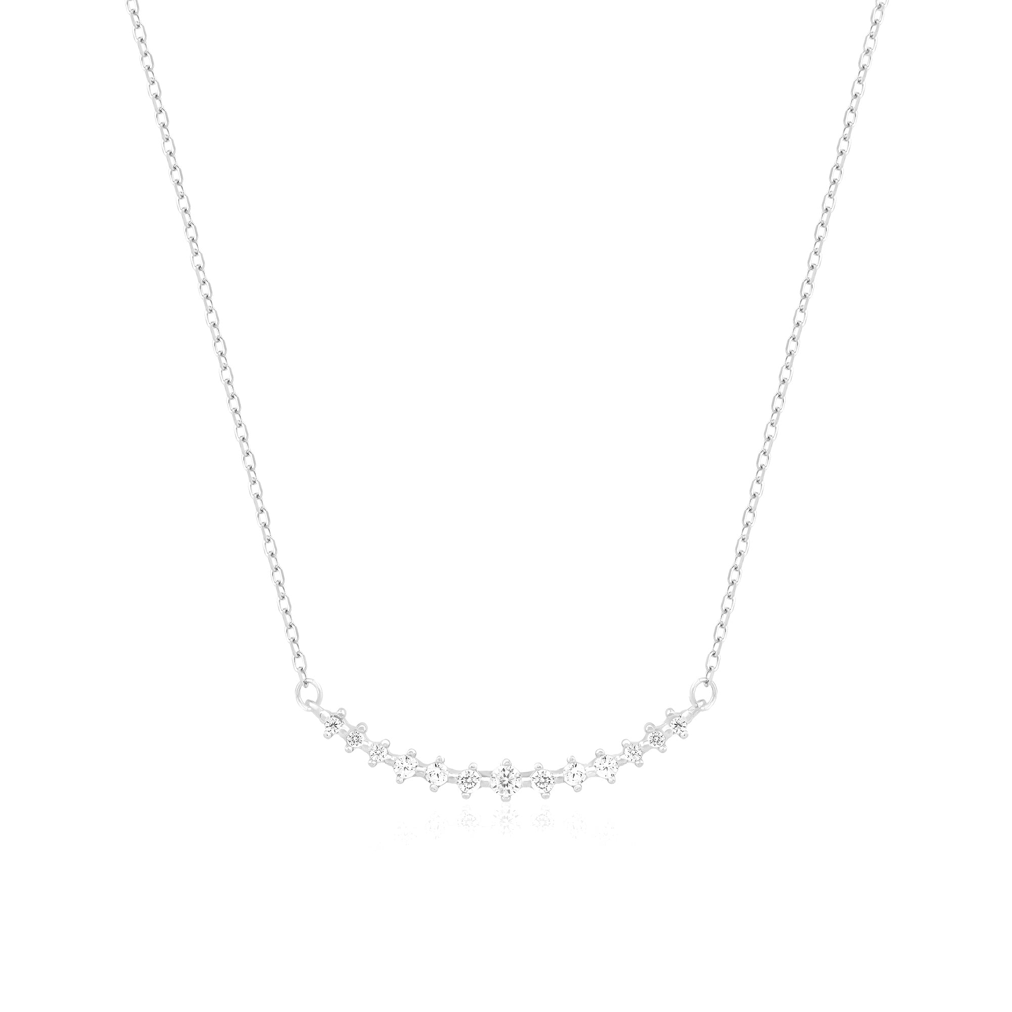 Curved Stone Bar Necklace