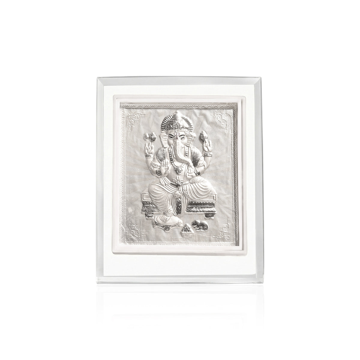 999 Silver Ganesh Ji Idol Frame