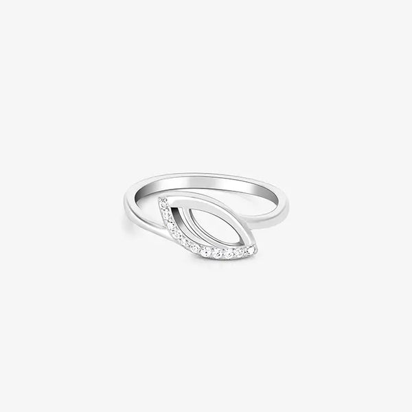 Serene CZ Elegance Silver Ring