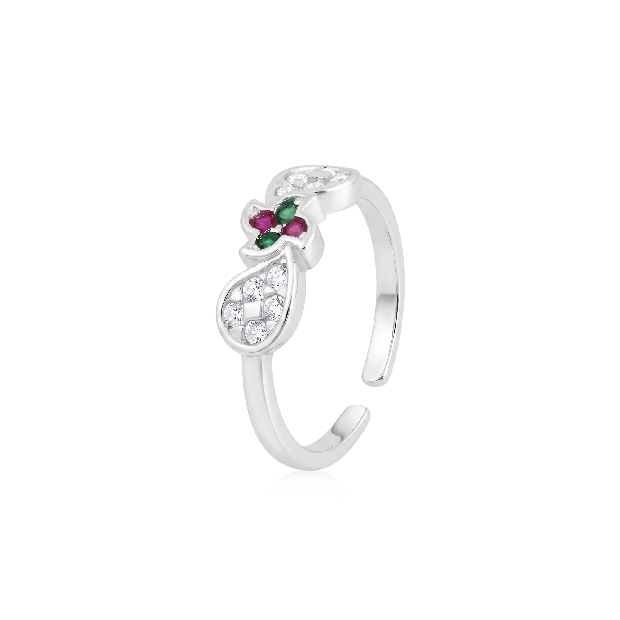 Paisley Floral Toe Ring