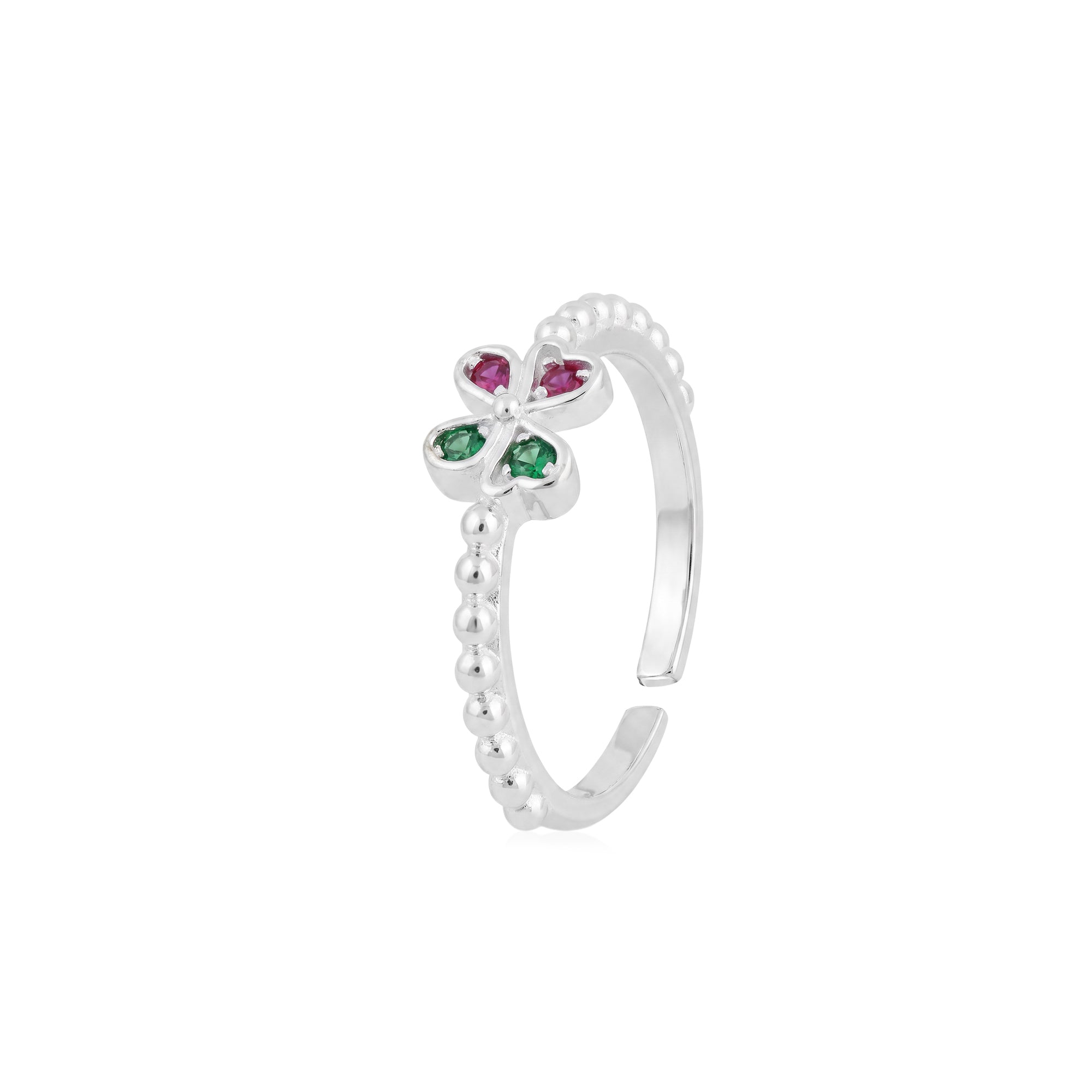 Beaded Flower Toe Ring
