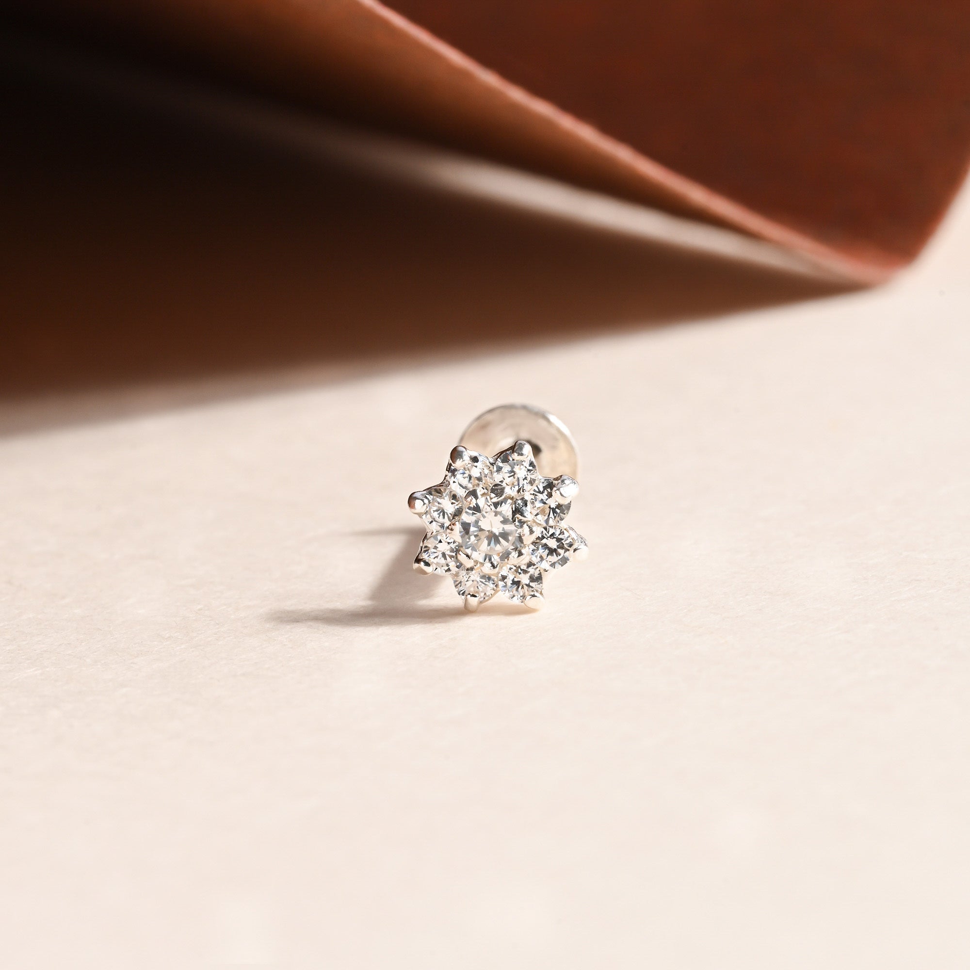 Tara Bloom Silver Nose Pin