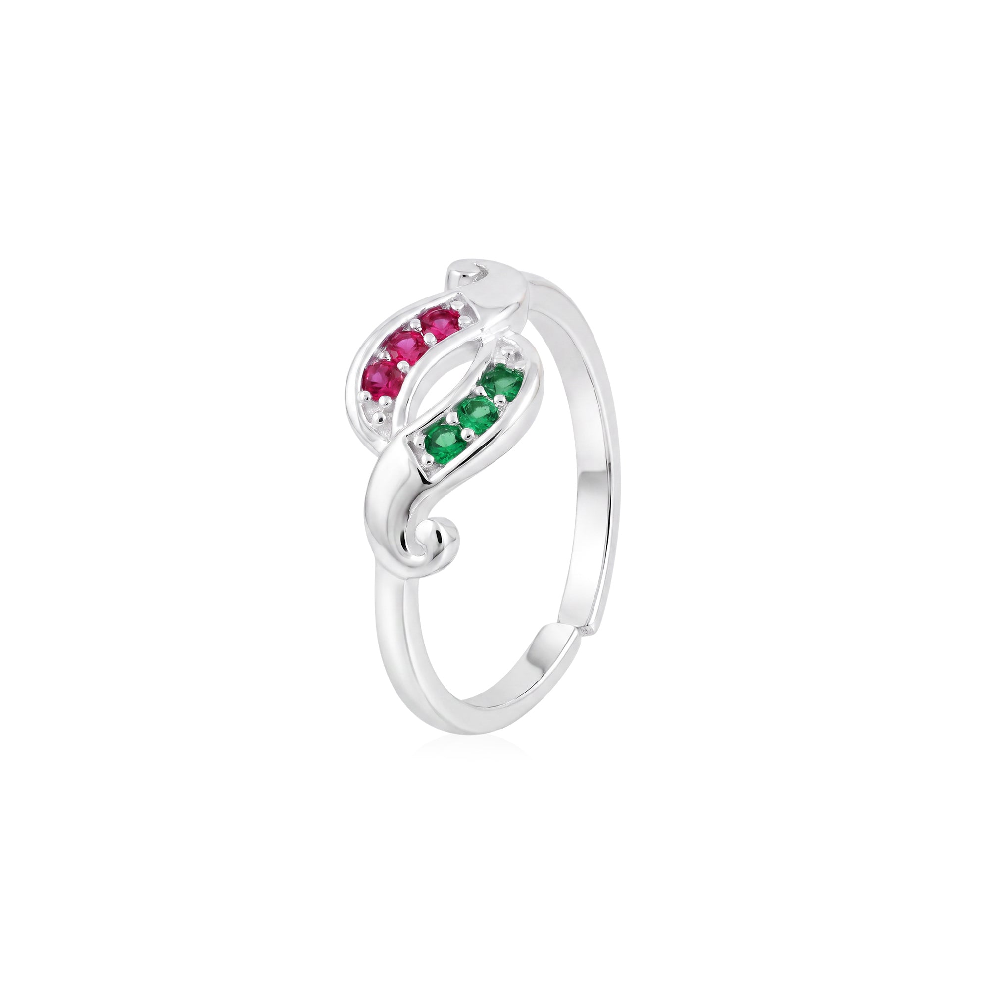 Dual Leaf Toe Ring