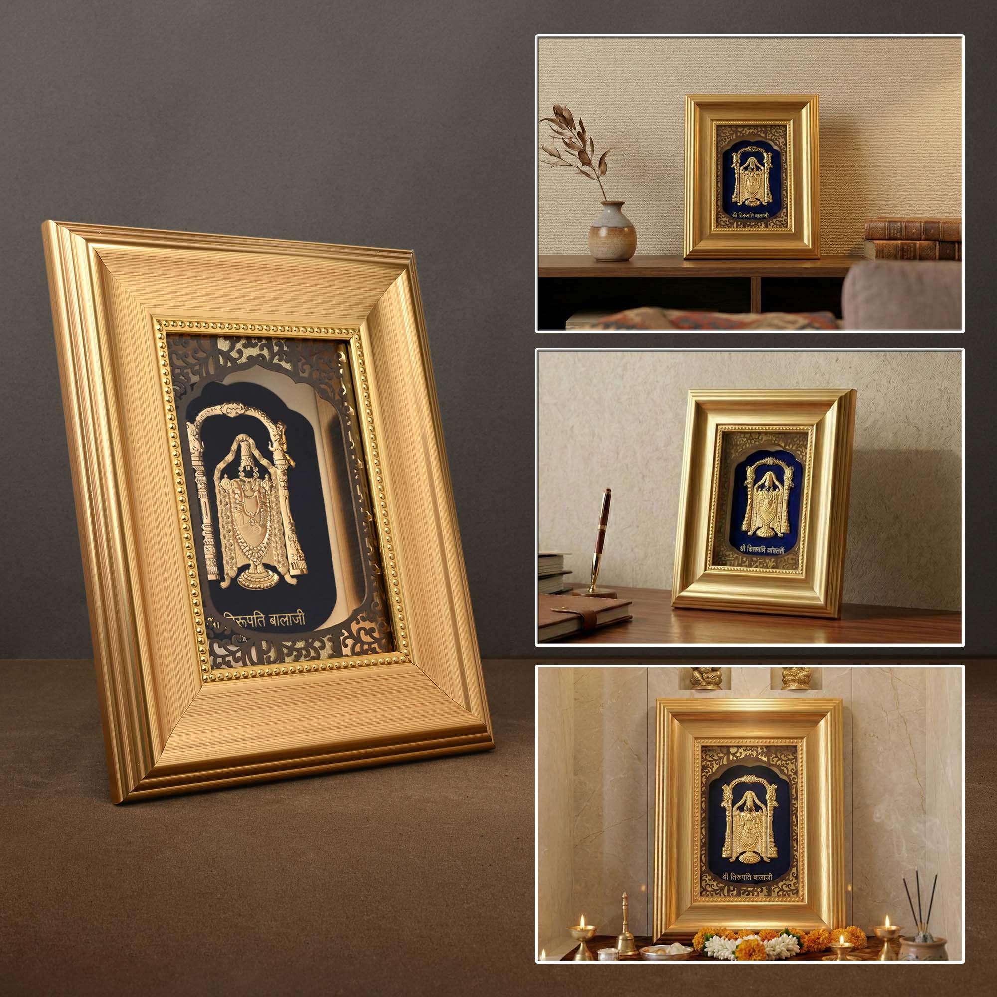 24K Gold Foil Balaji Frame