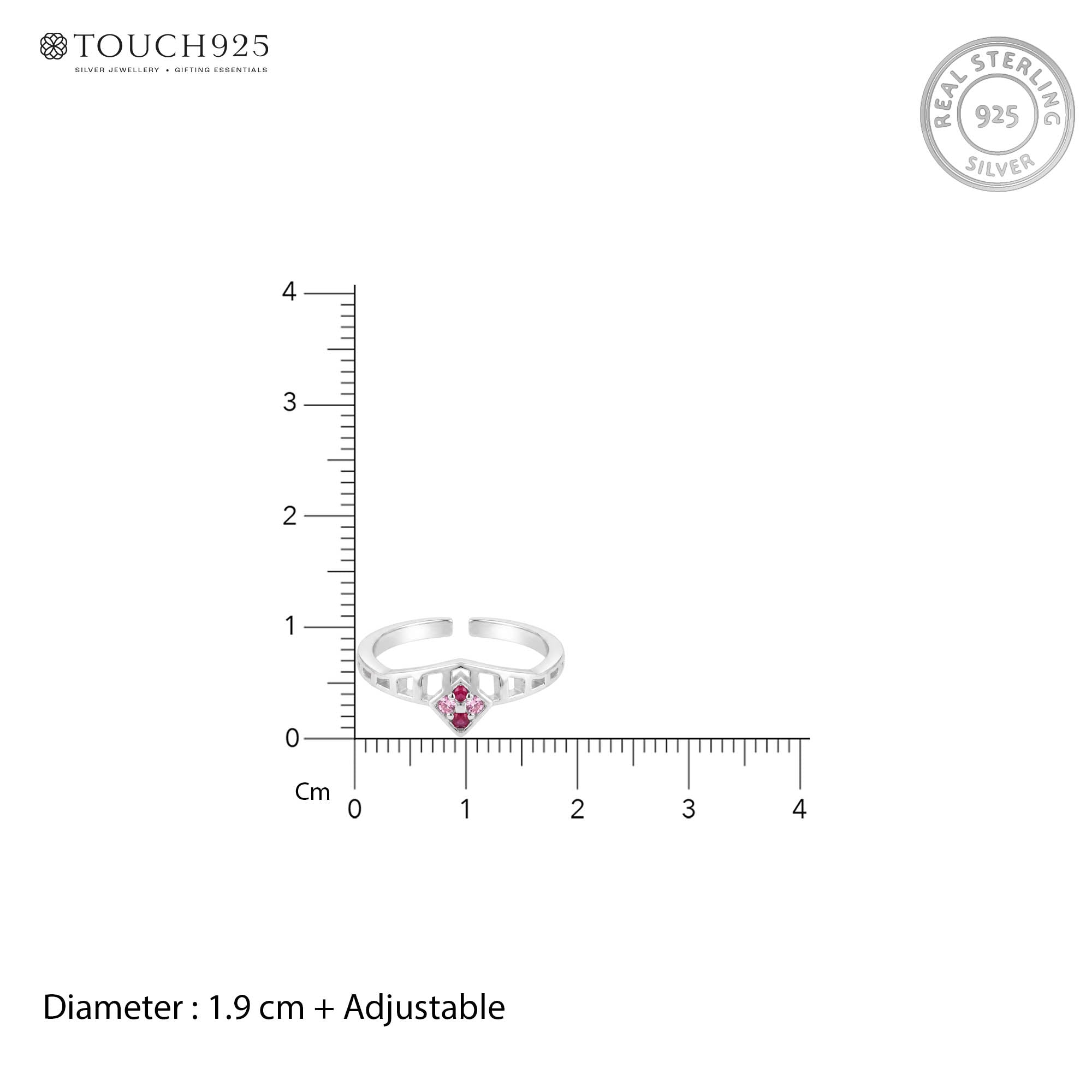 Rhombus Geo Toe Ring