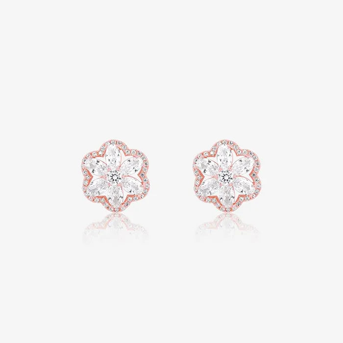 Floral Brilliance Earrings - Touch925