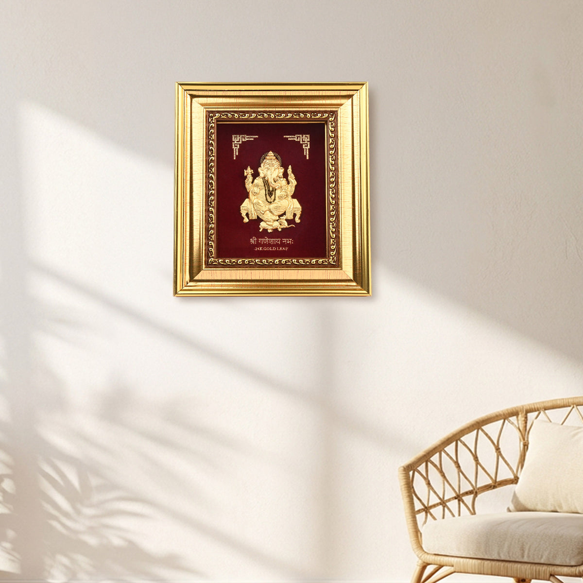 24K Gold Foil Ganesh Frame