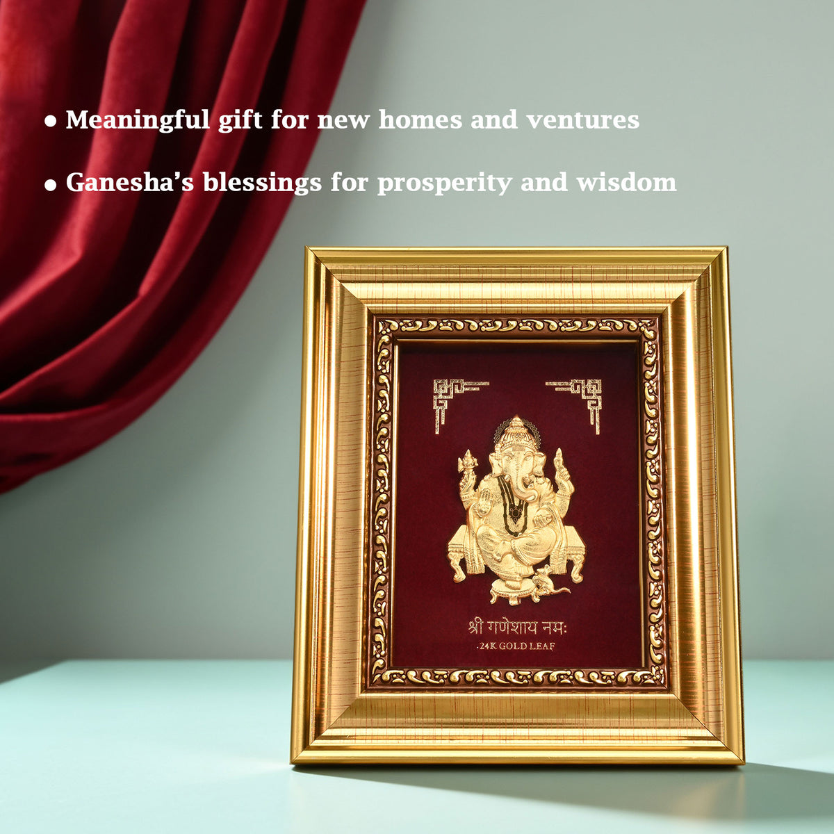 24K Gold Foil Ganesh Frame
