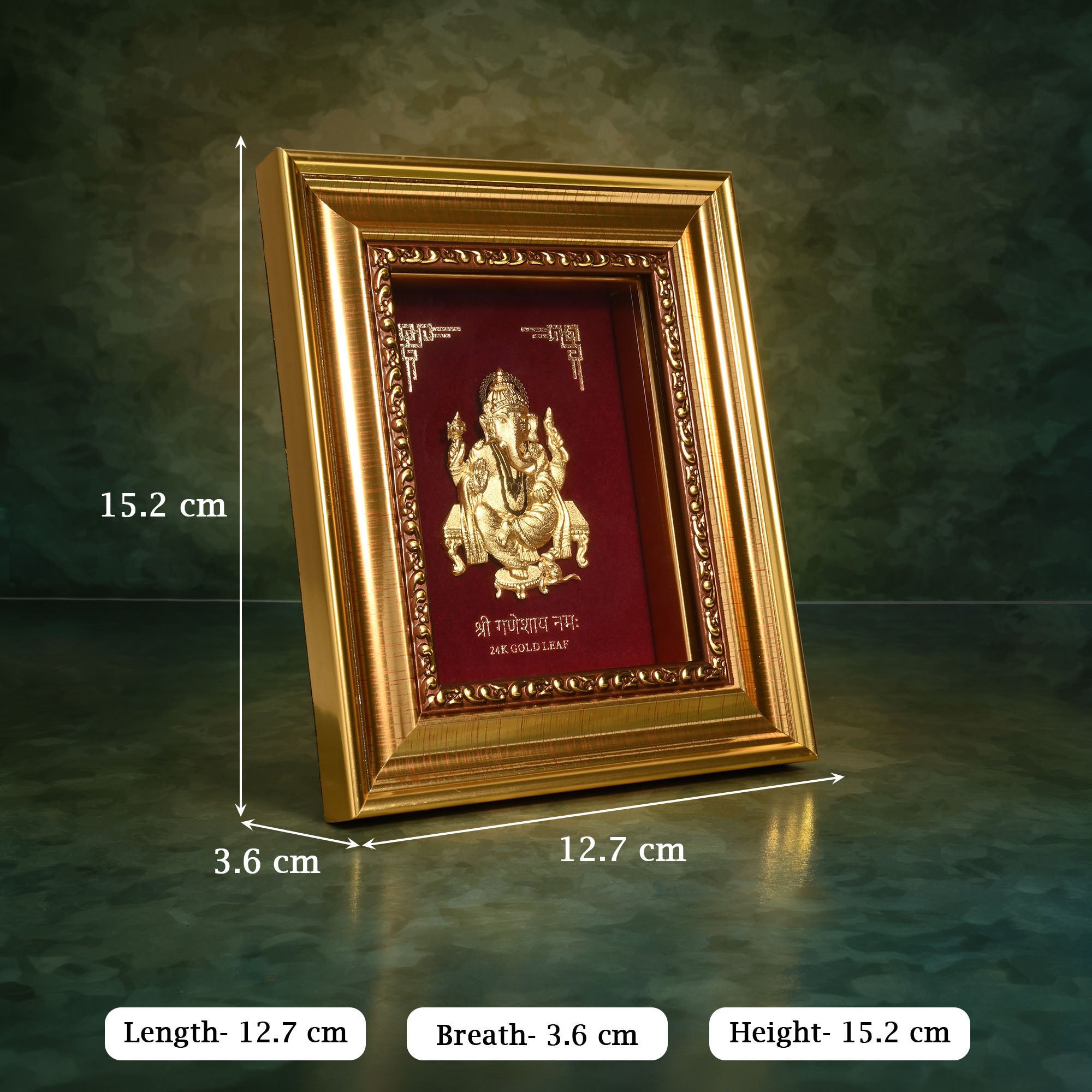 24K Gold Foil Ganesh Frame