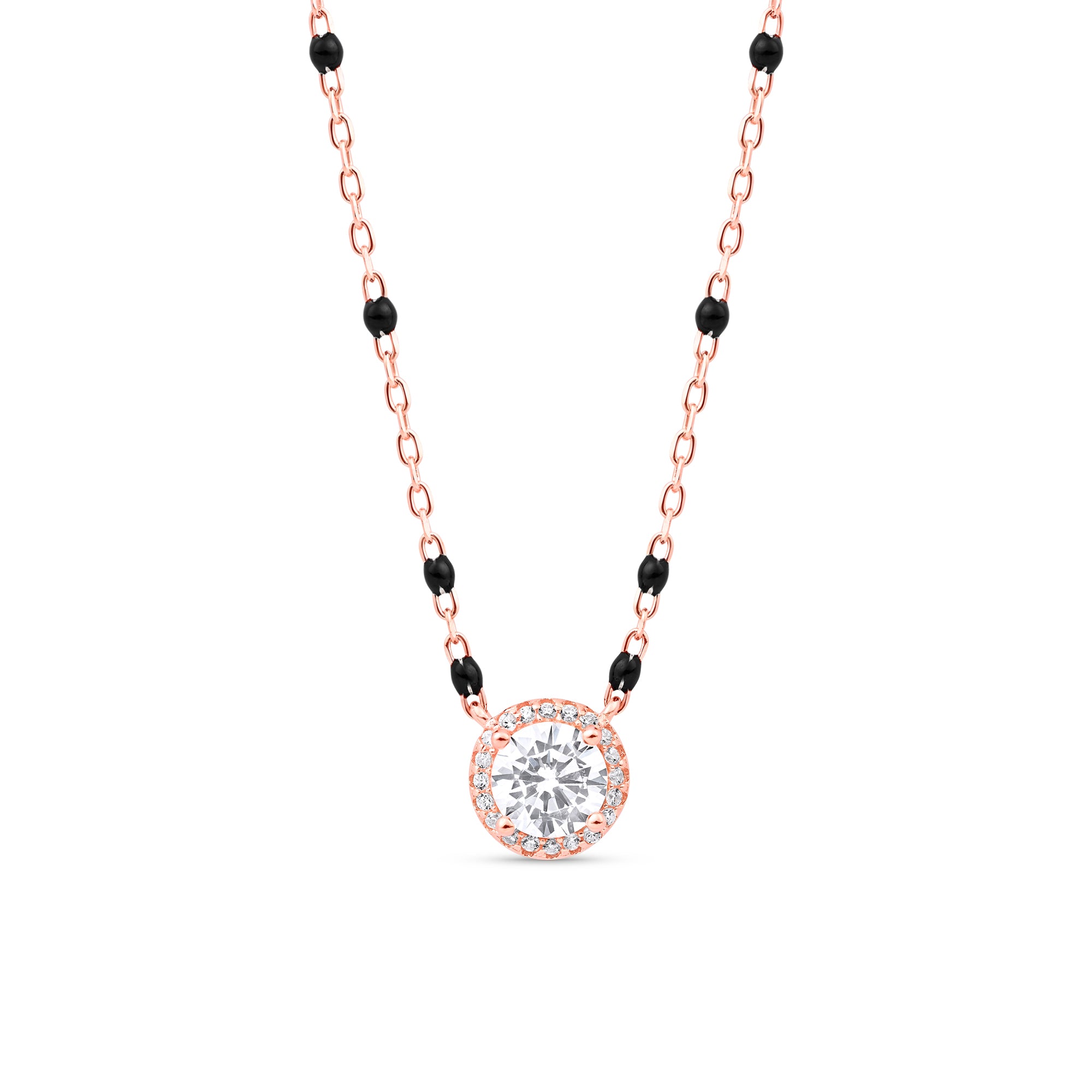 Round Halo Mangalsutra