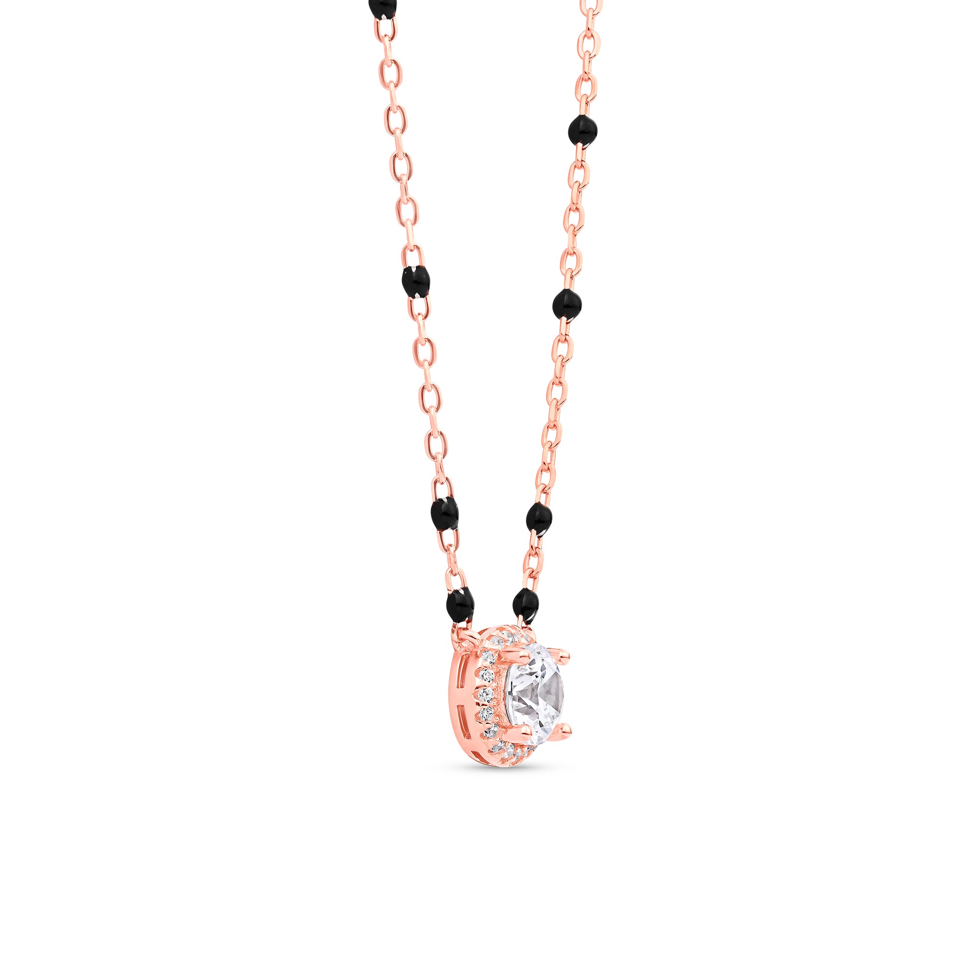 Round Halo Mangalsutra