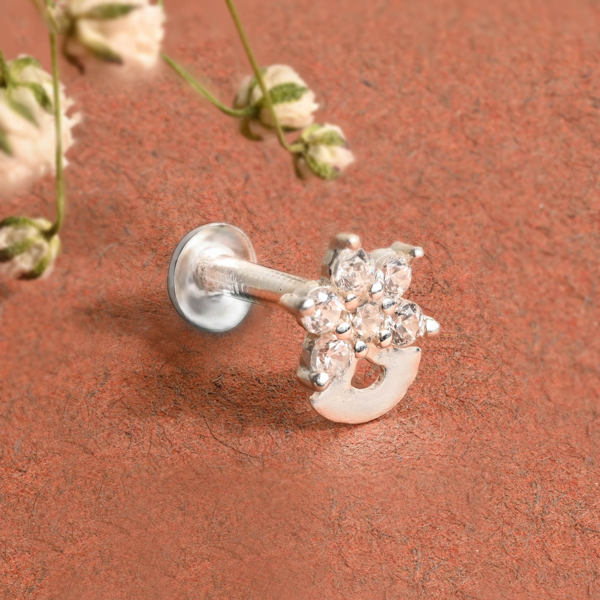 Mini Star Spark Silver Nose Pin