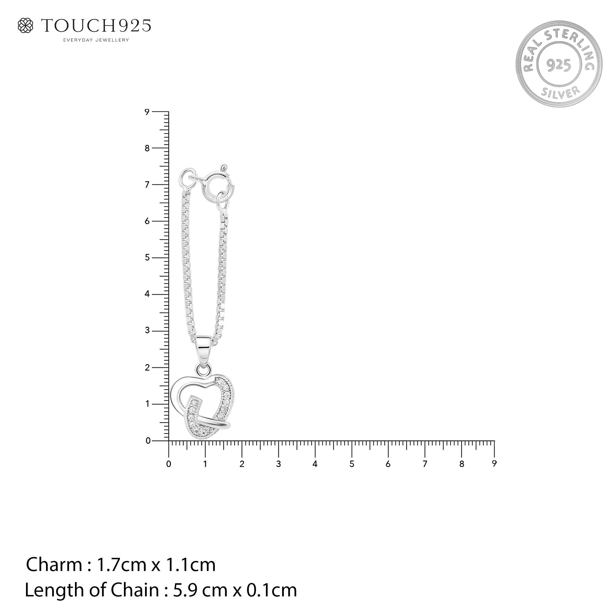 Soft Wrap Heart Charm