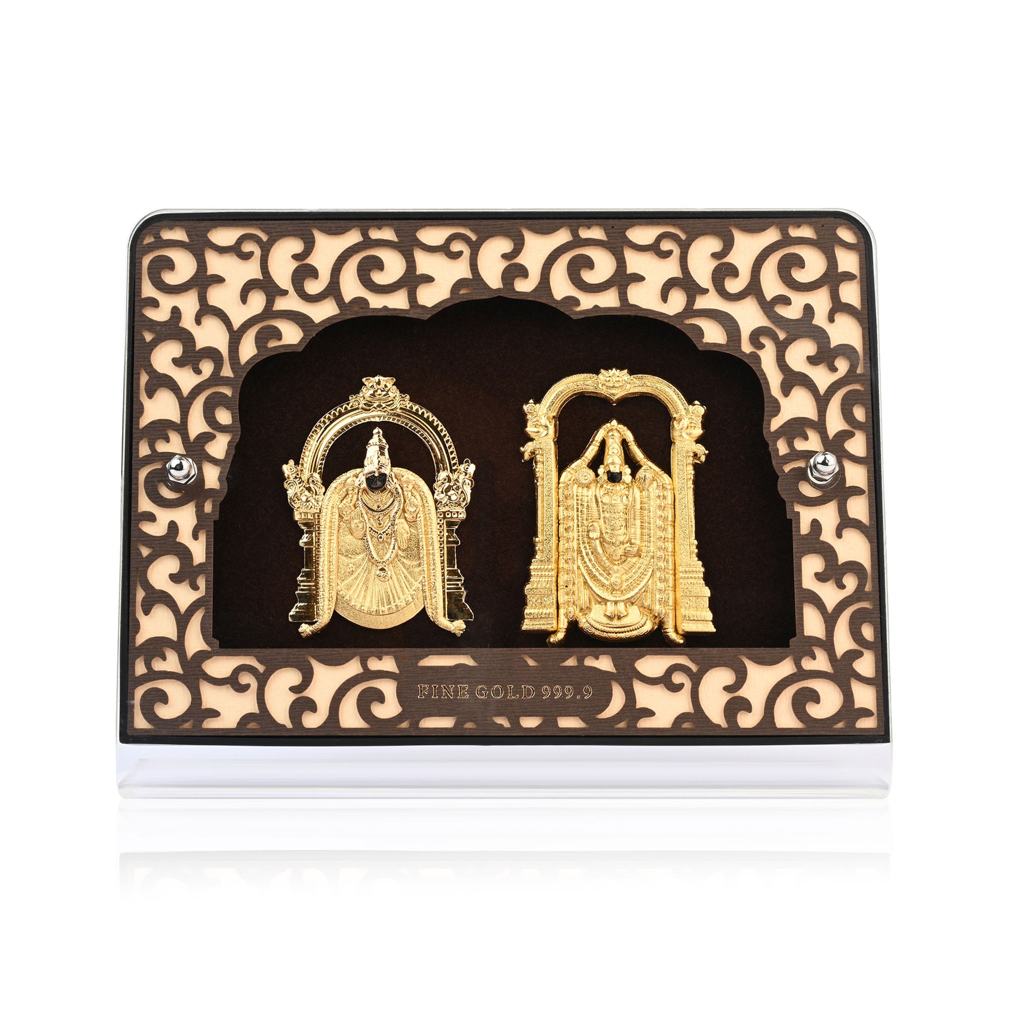 24K Gold Foil Balaji Padmavati Frame