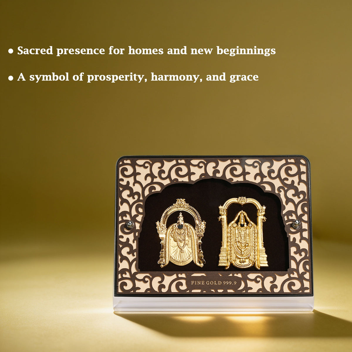 24K Gold Foil Balaji Padmavati Frame