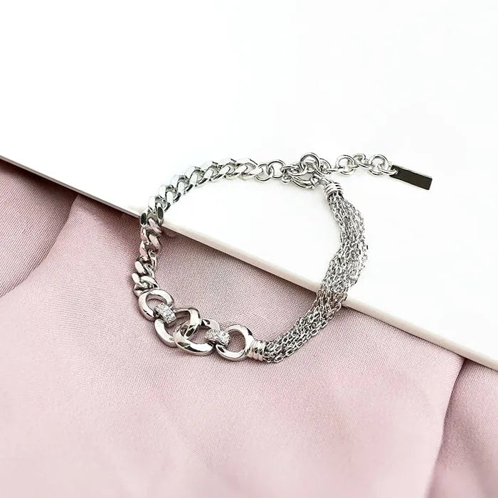 Textured Harmony Bracelet - Touch925