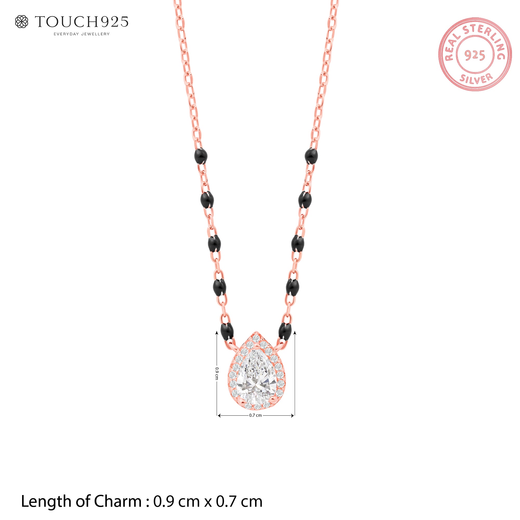 Noor Pear Halo Mangalsutra