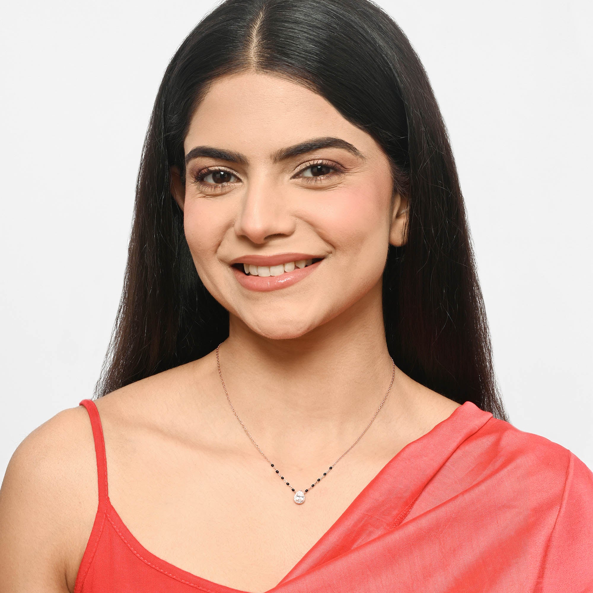 Noor Pear Halo Mangalsutra