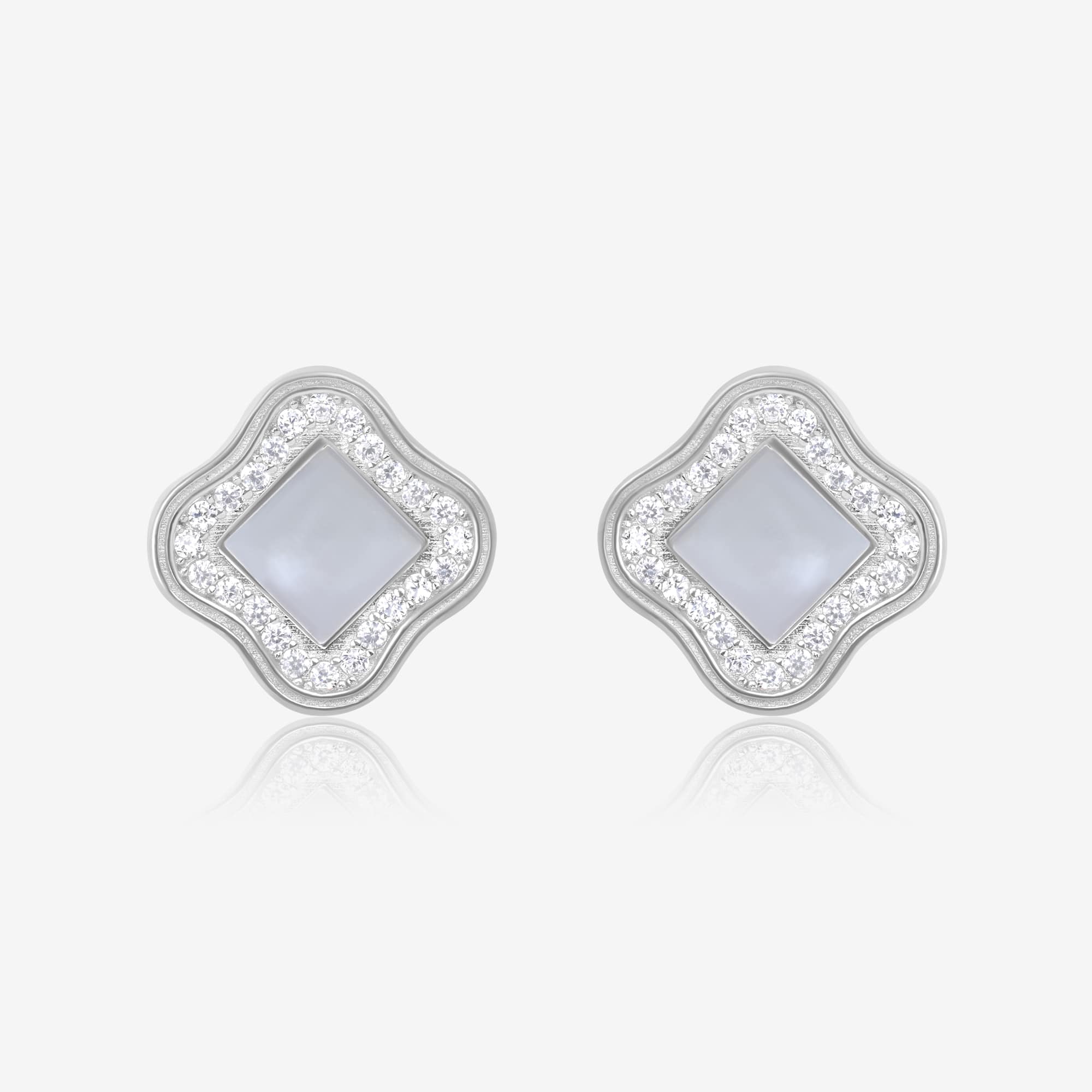 Aztec Zirconia Silver Pendant Set