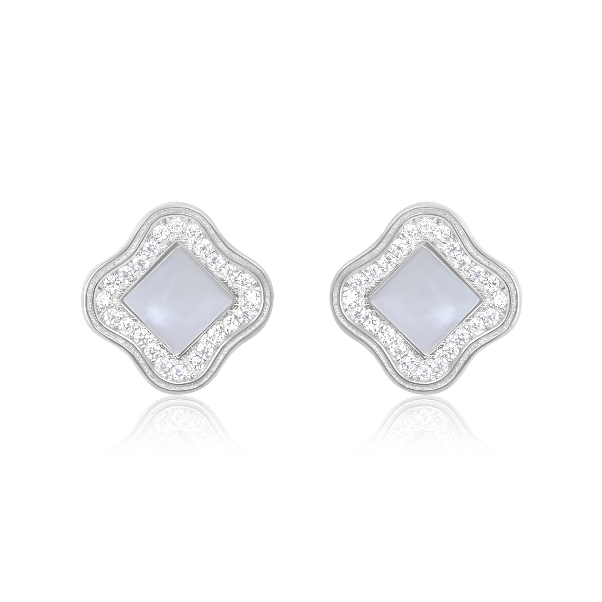 Aztec CZ Silver Pendant Set